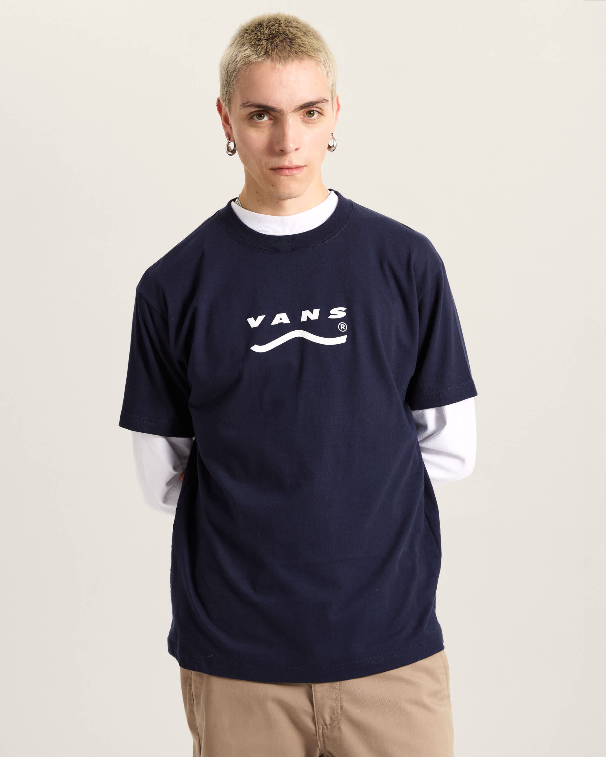 Tshirt Determined VANS Bleu ALT2