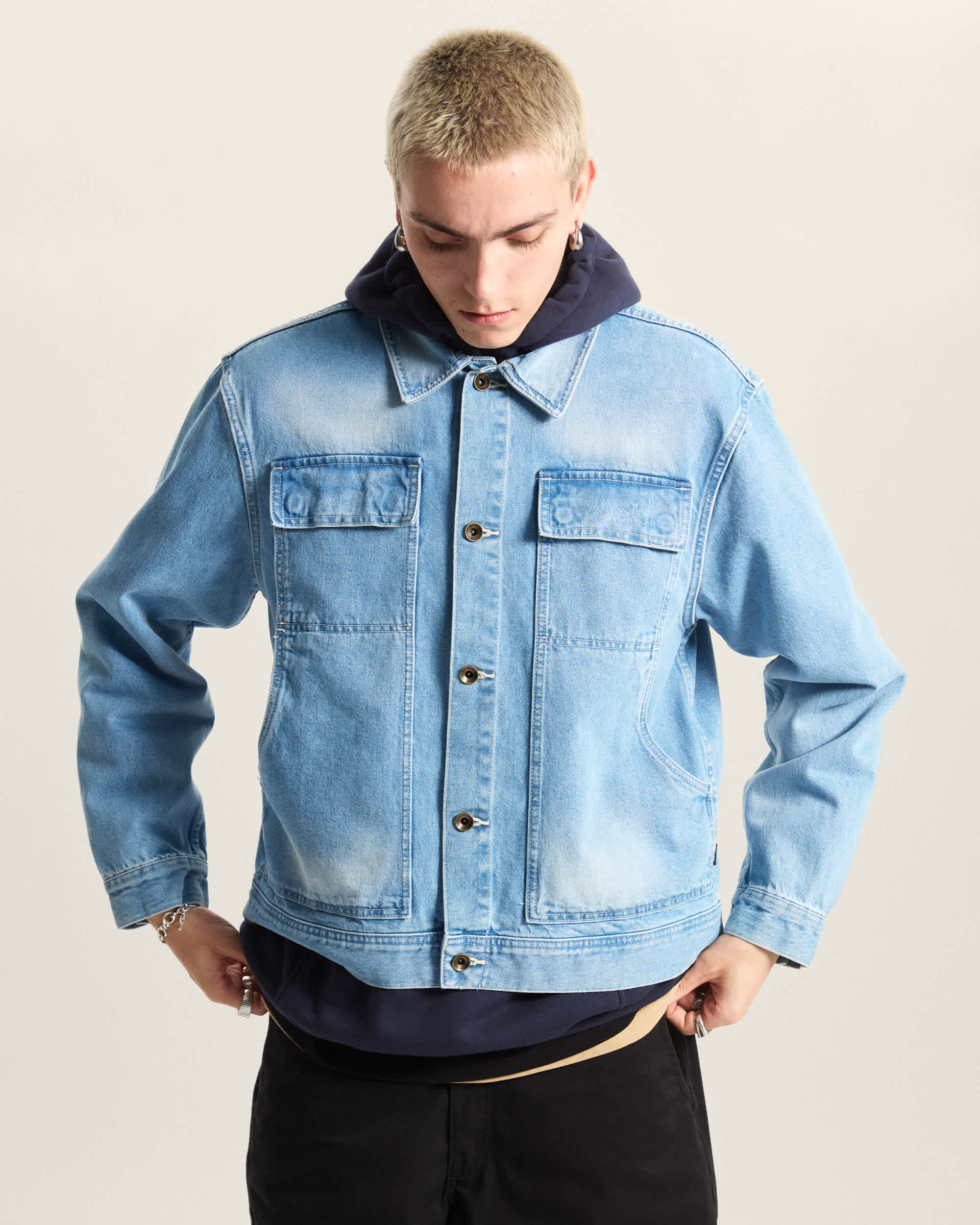 Premium Mcavoy Trucker Jacket VANS Blue ALT2