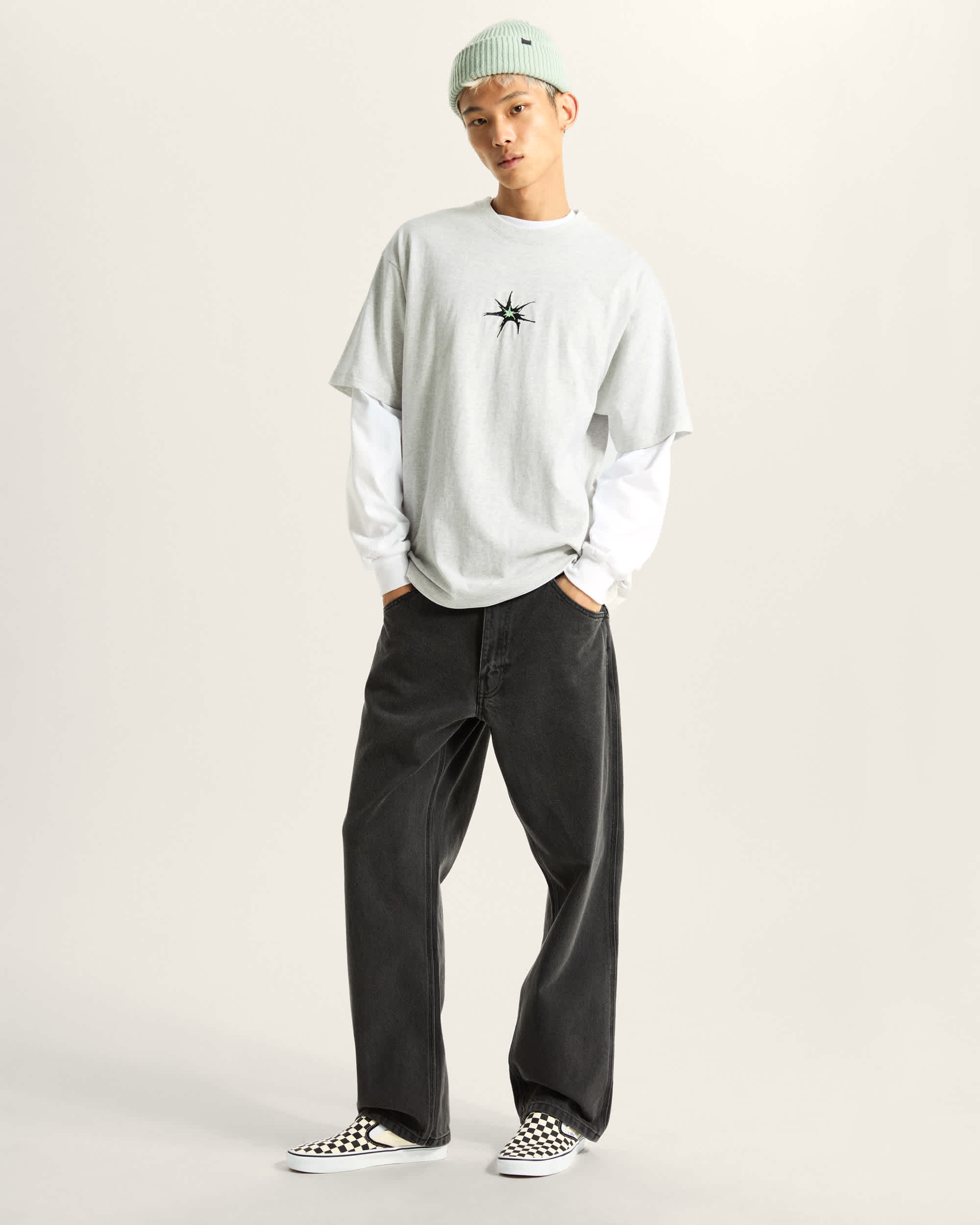 Skate Splatter TShirt VANS Grau ALT4