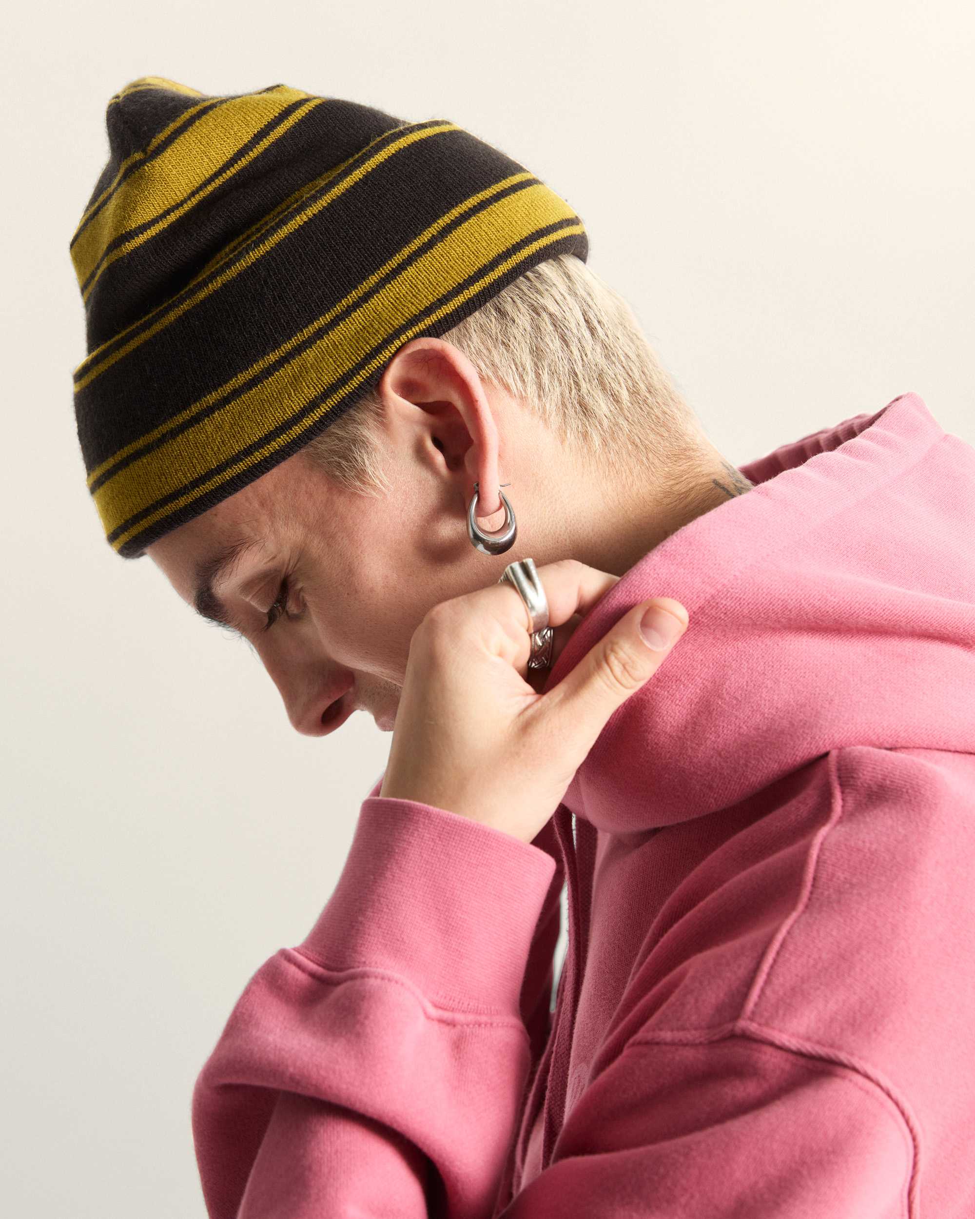 Skate Blurry Stripe Beanie VANS Schwarz ALT3