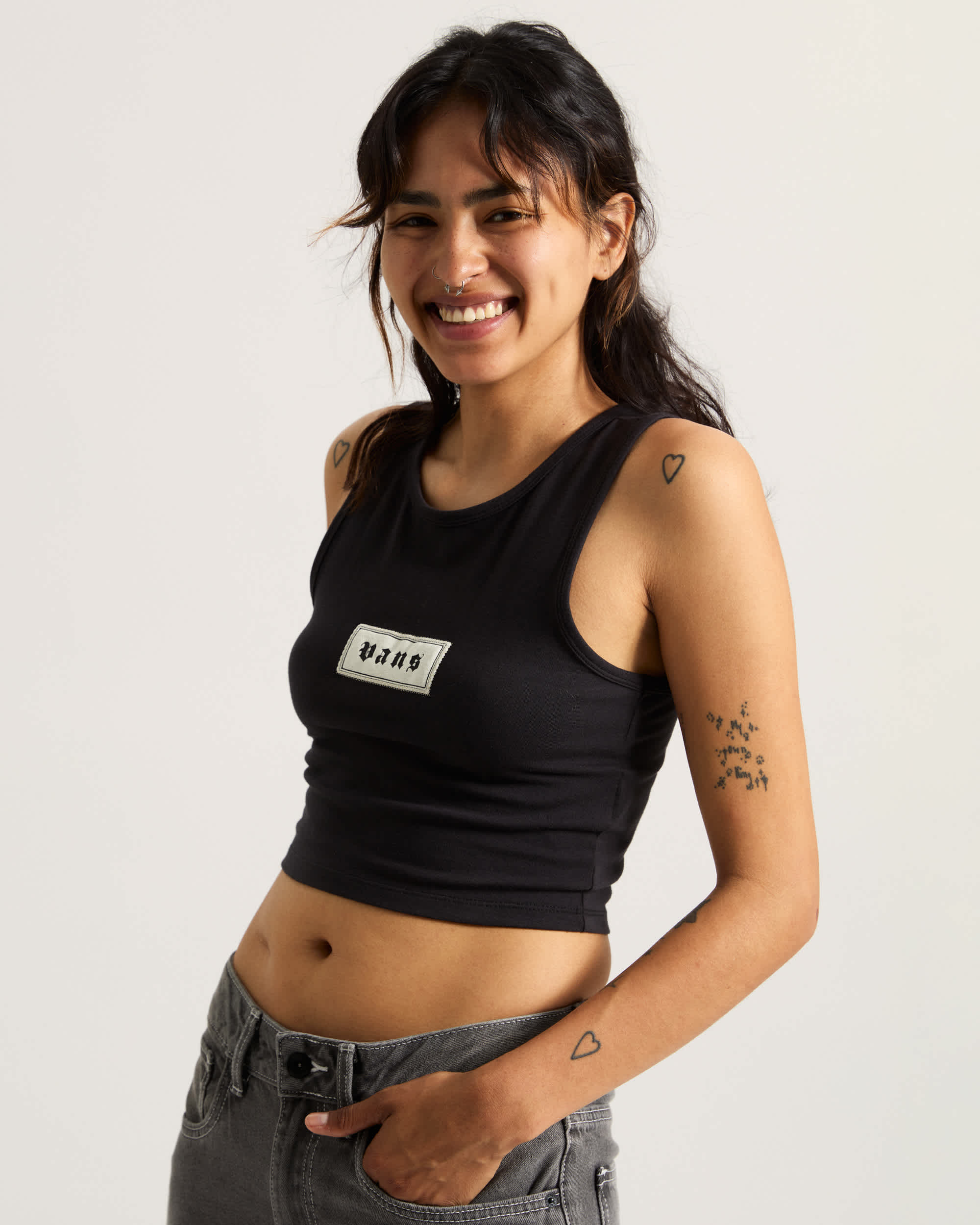 Upworn Fitted Tank VANS Schwarz ALT2