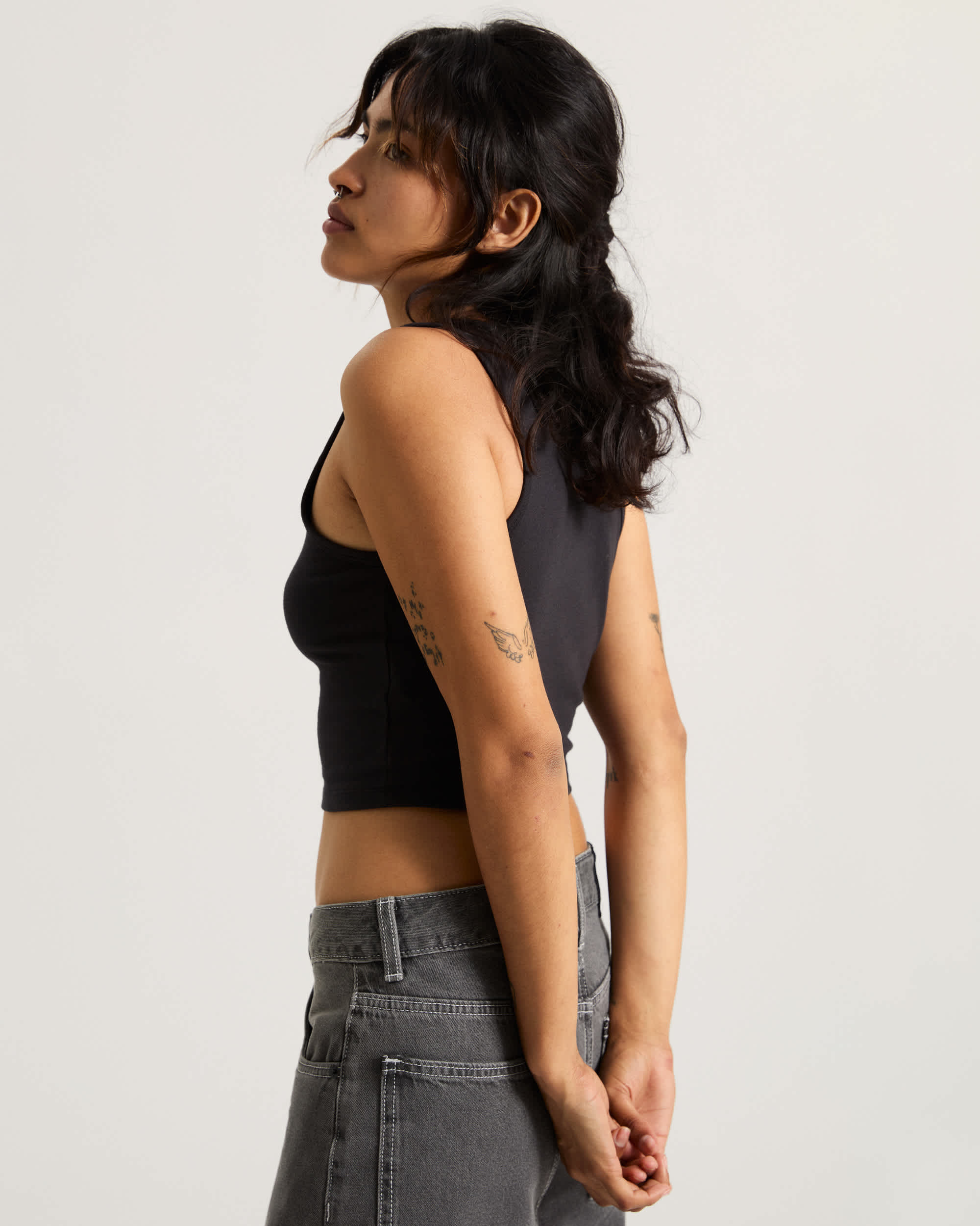 Top sem mangas justo Upworn VANS Preto ALT3