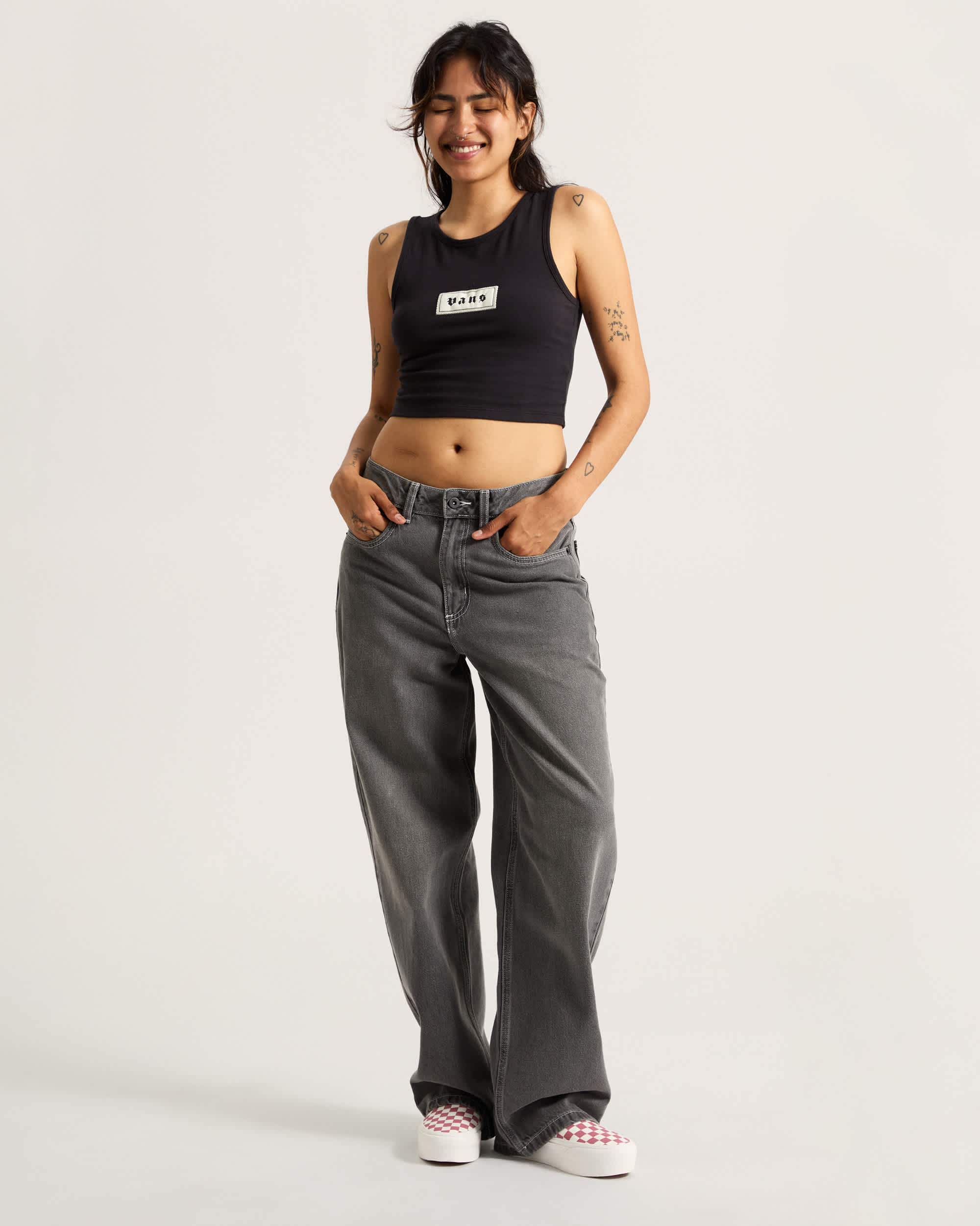 Top sem mangas justo Upworn VANS Preto ALT4