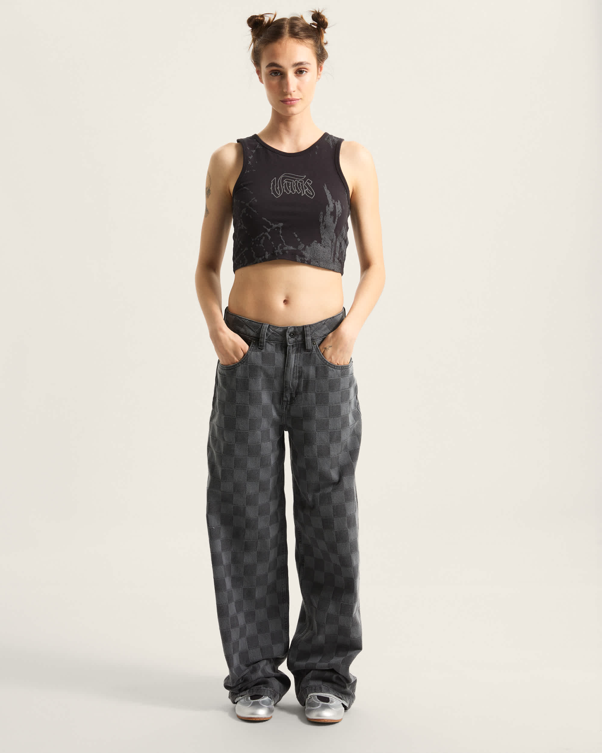 Monotonic tailliertes Tanktop VANS Schwarz ALT5