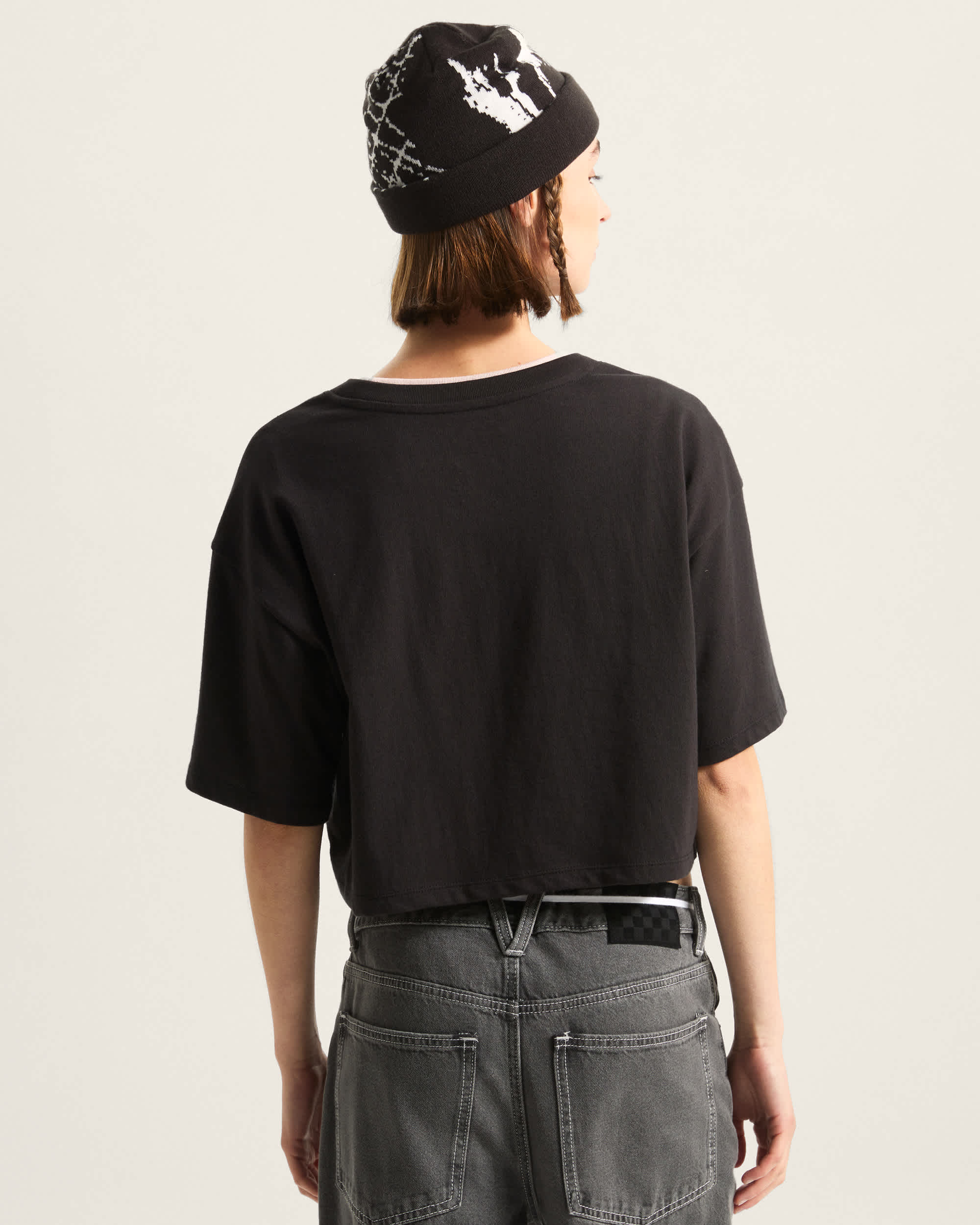 Afterburn Crop TShirt VANS Black ALT3
