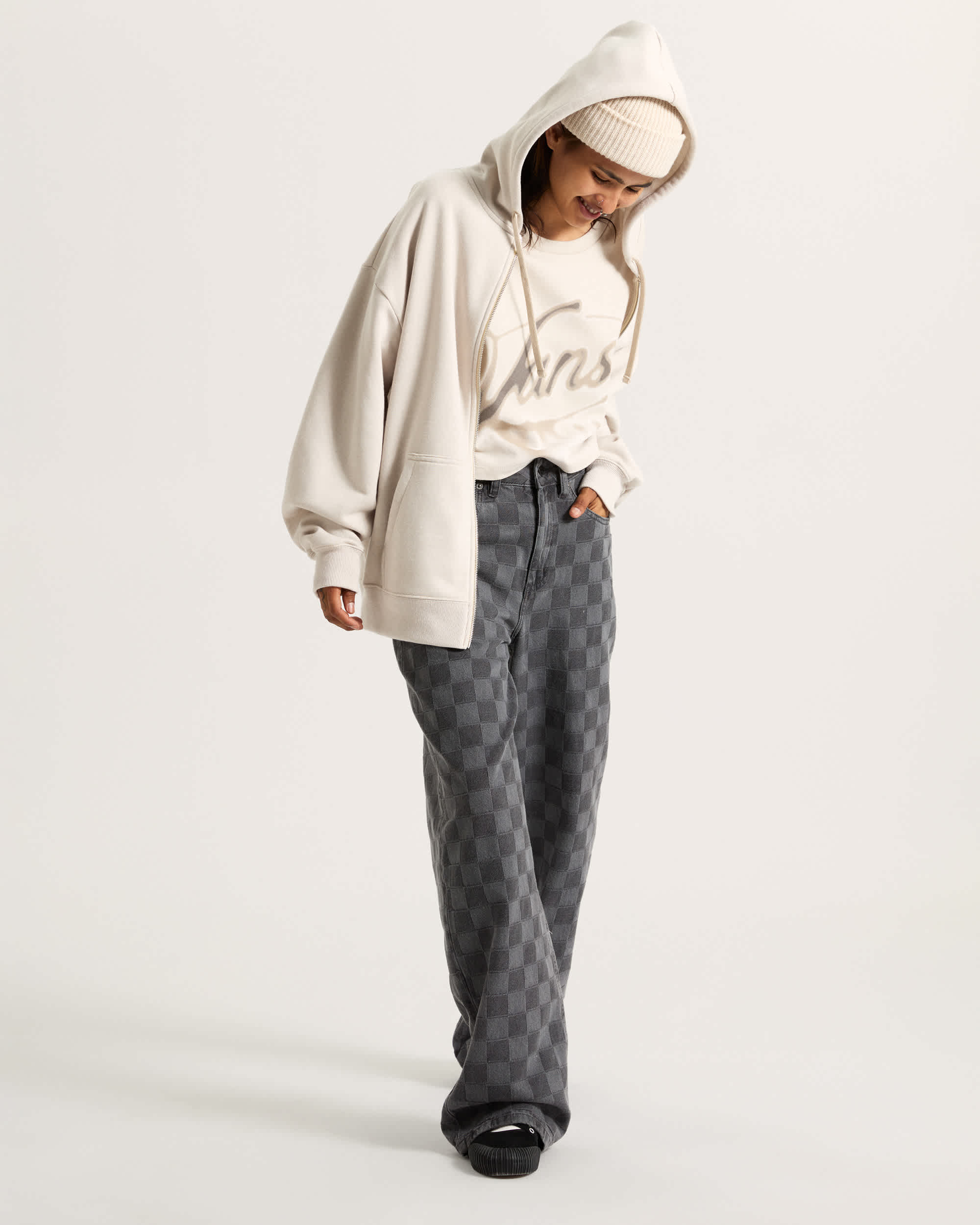 Afterburn Crop TShirt VANS Beige ALT5