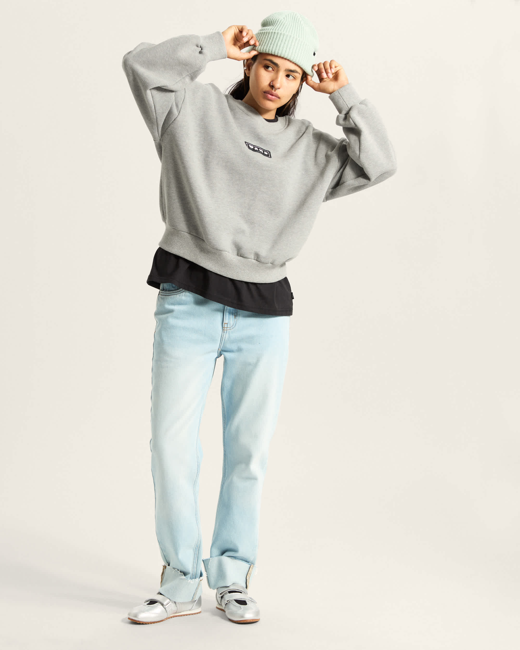 Upworn Retro Crew Sweatshirt VANS Grey ALT5