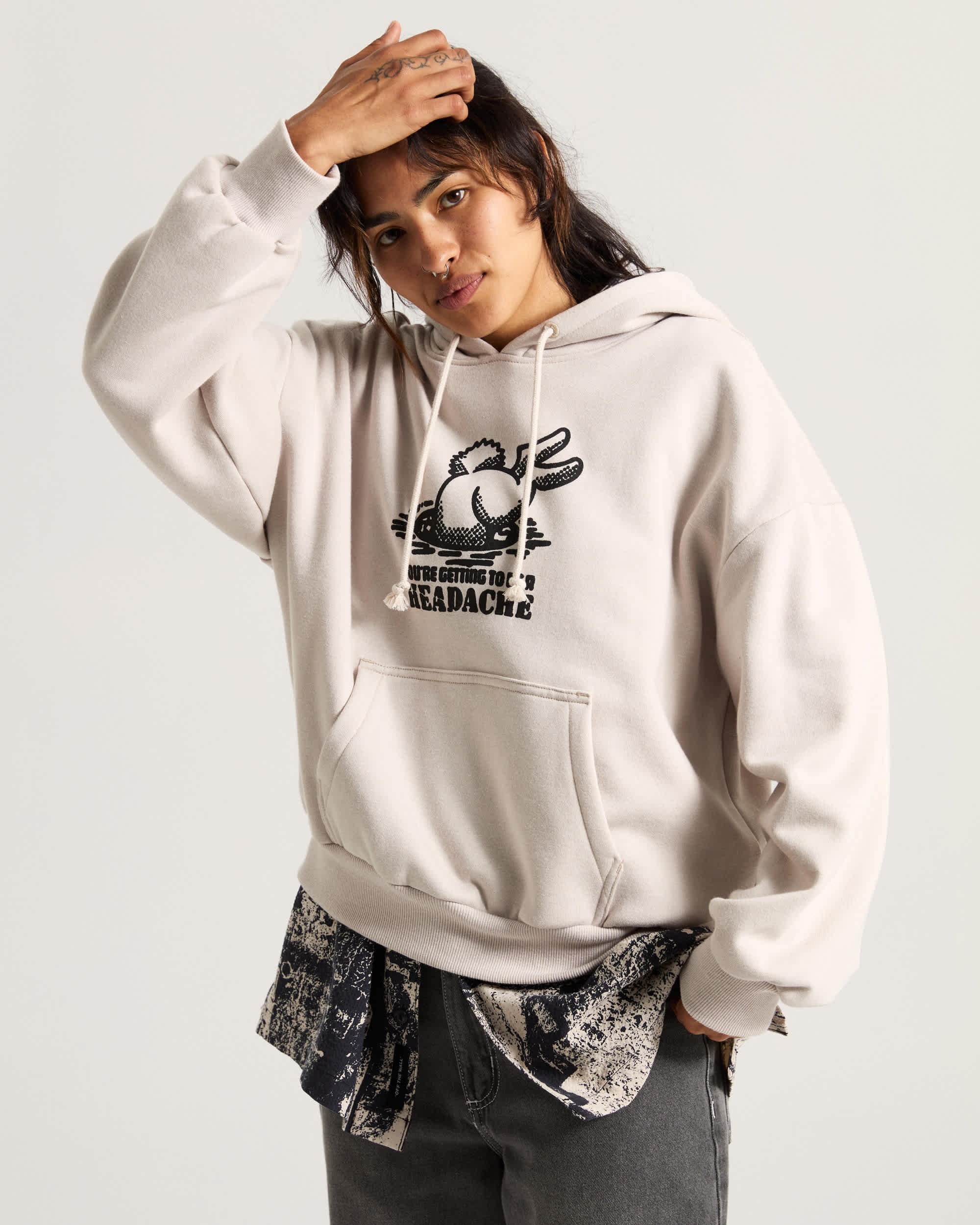 Down The Rabbit HoleHoodie VANS Beige ALT2