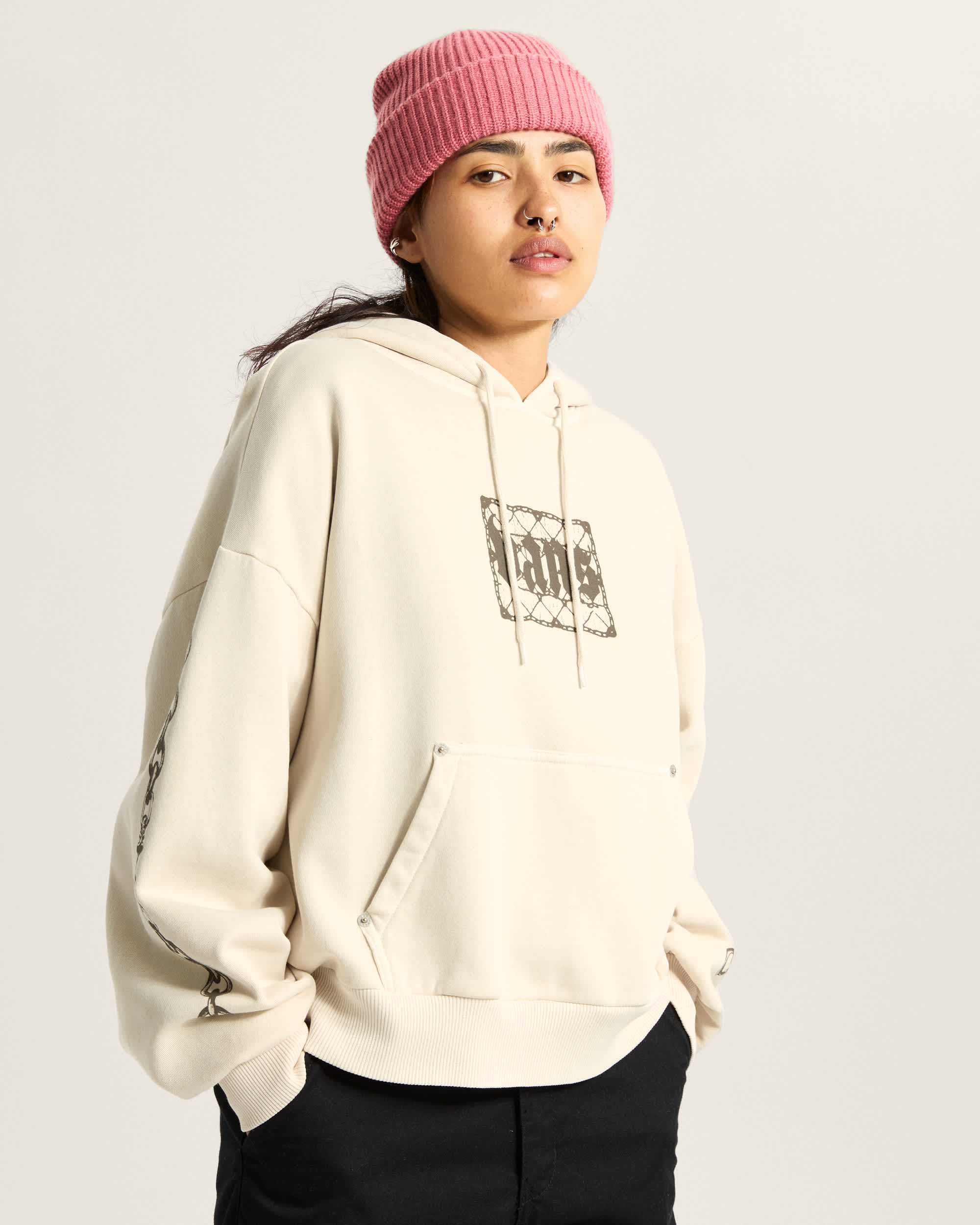 After Dark Retro Hoodie VANS Beige ALT2