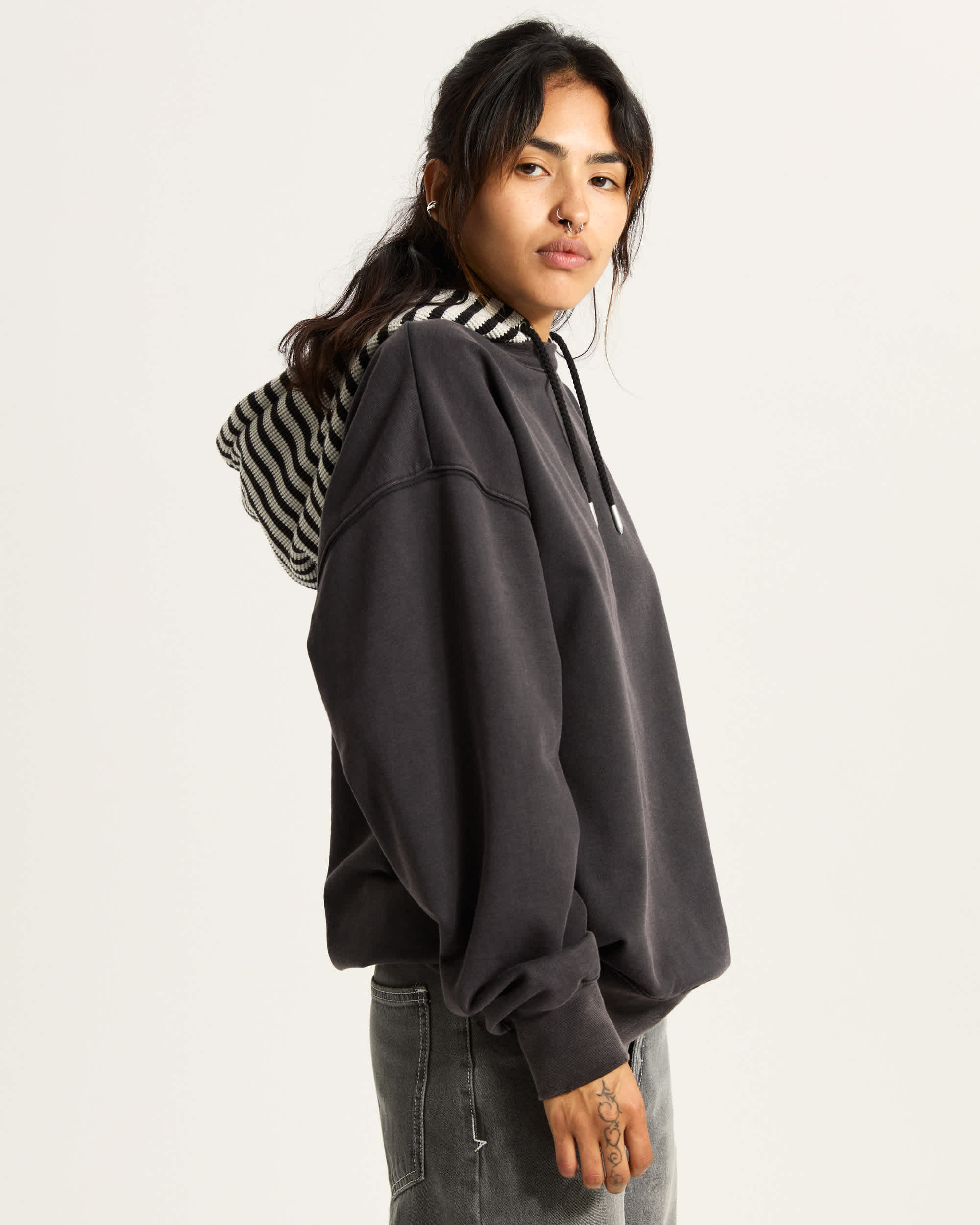 Effy Hooded Sweatshirt VANS Black ALT4