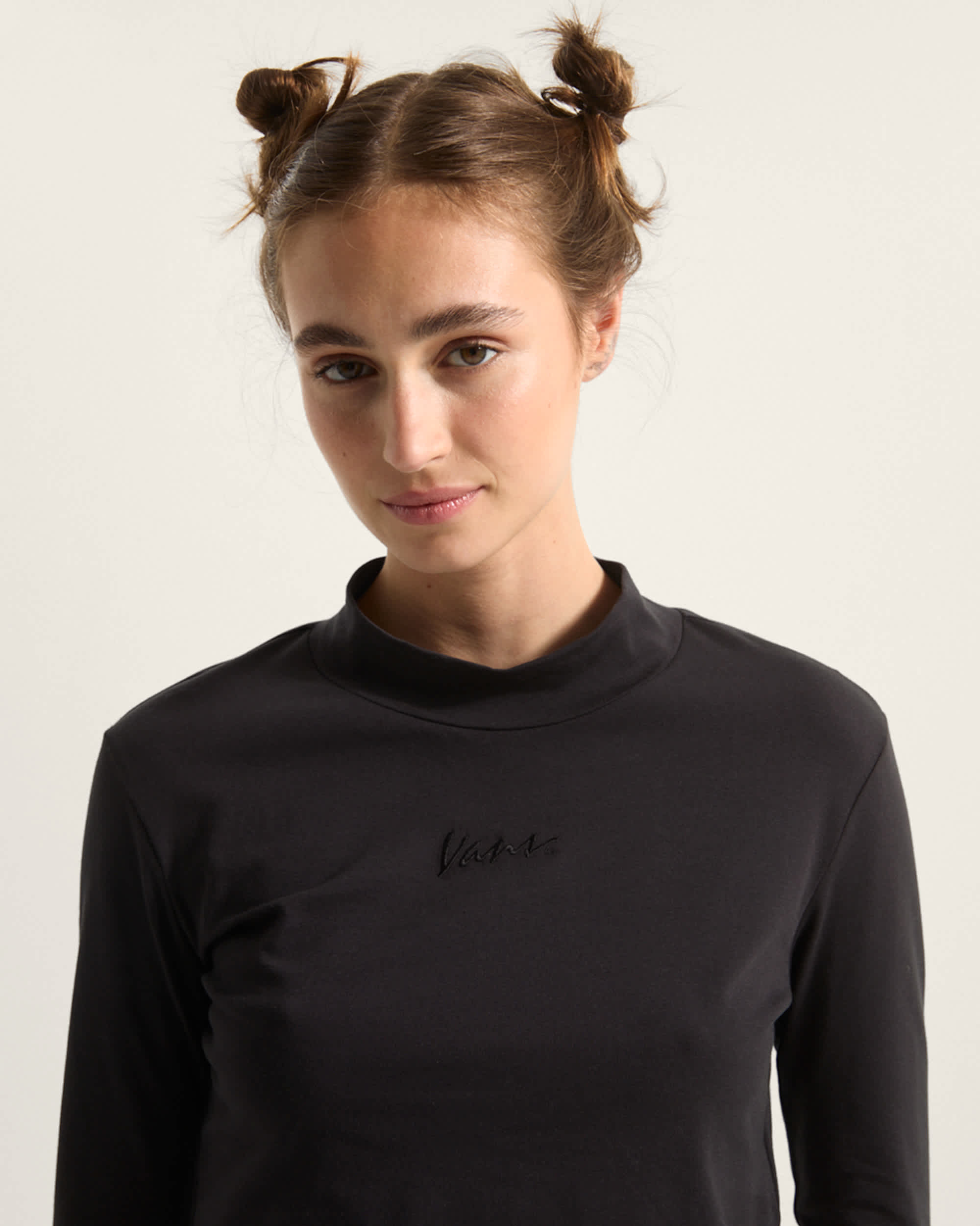 Script Mini Mock TShirt VANS Schwarz ALT5