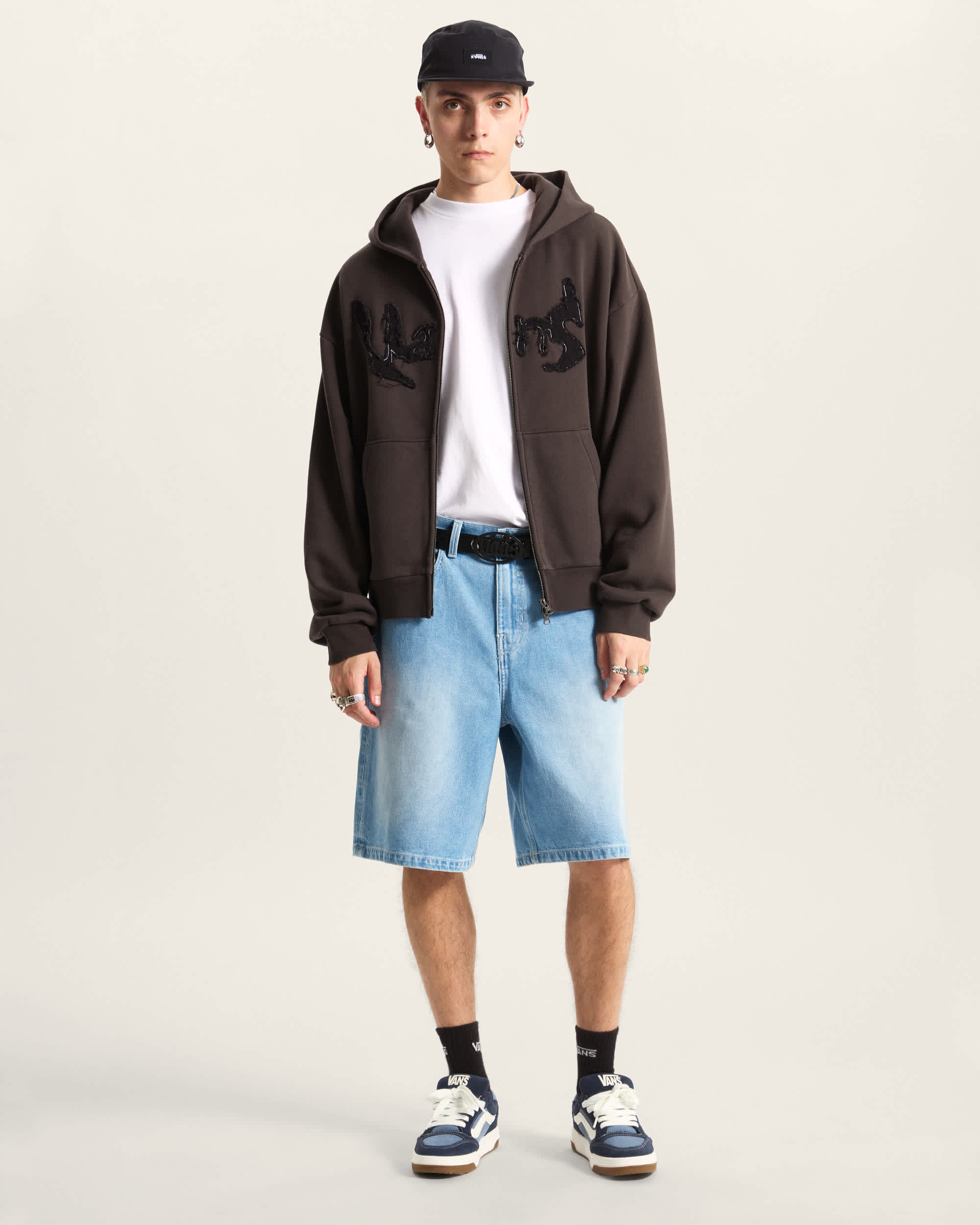 Raw Instinct Hoodie mit Reiverschluss VANS Schwarz ALT4