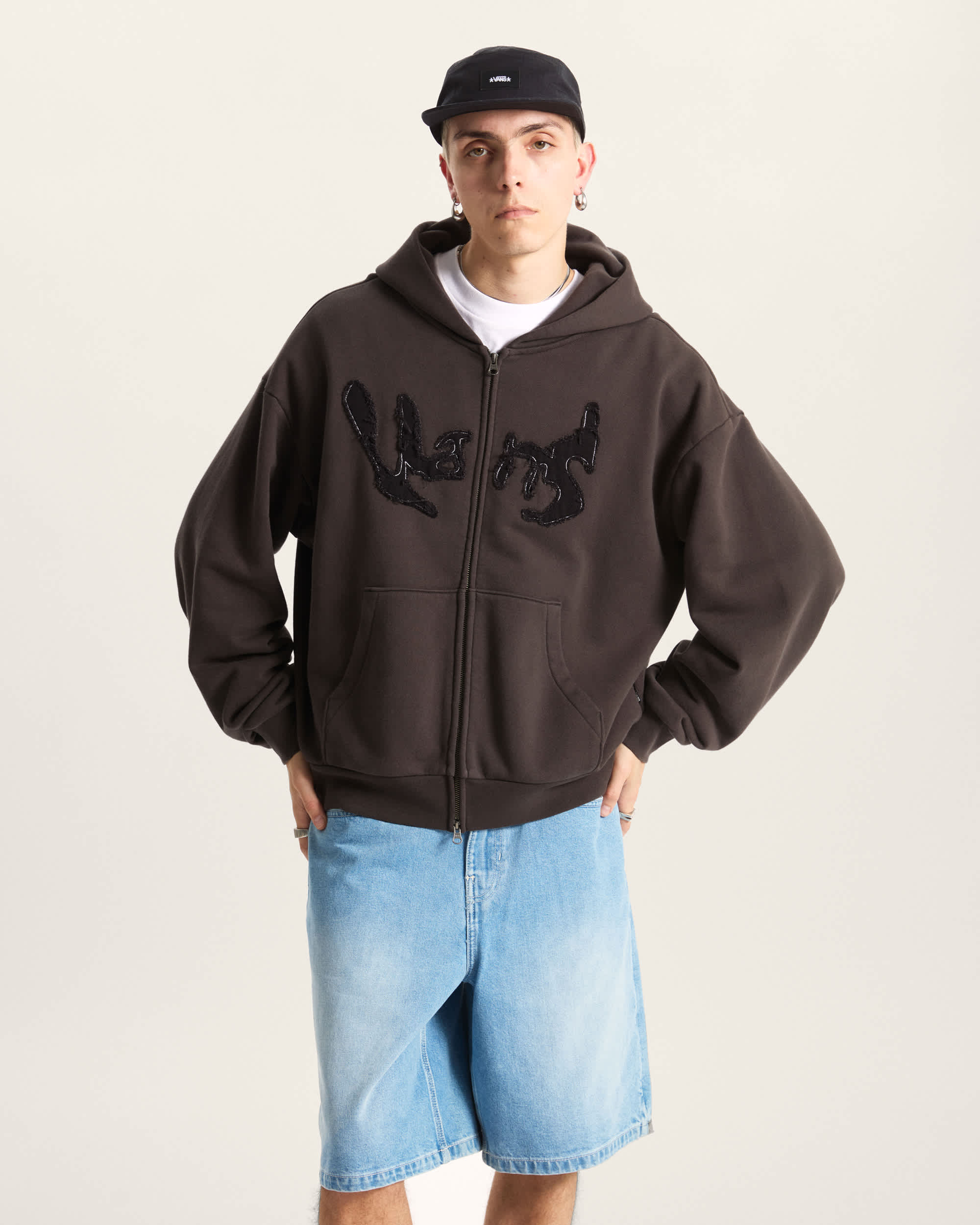 Raw Instinct Hoodie mit Reiverschluss VANS Schwarz ALT2