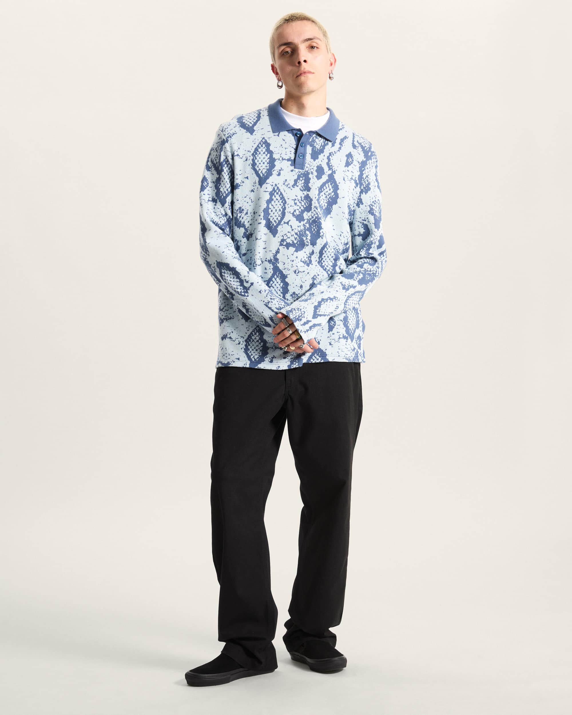 Polo a maniche lunghe Raw Instinct VANS Blu ALT4