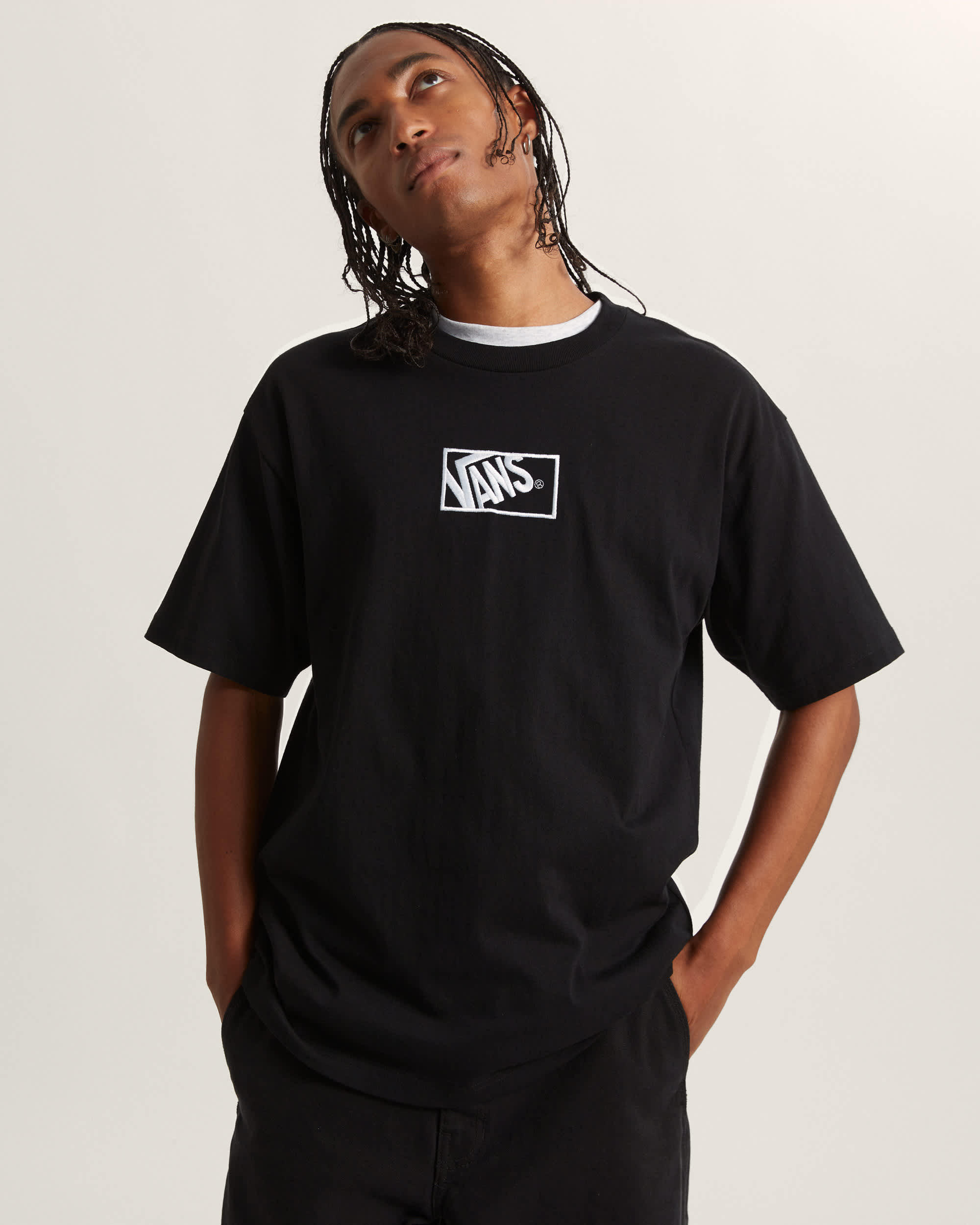 Blocked Box Lockeres TShirt VANS Schwarz ALT2