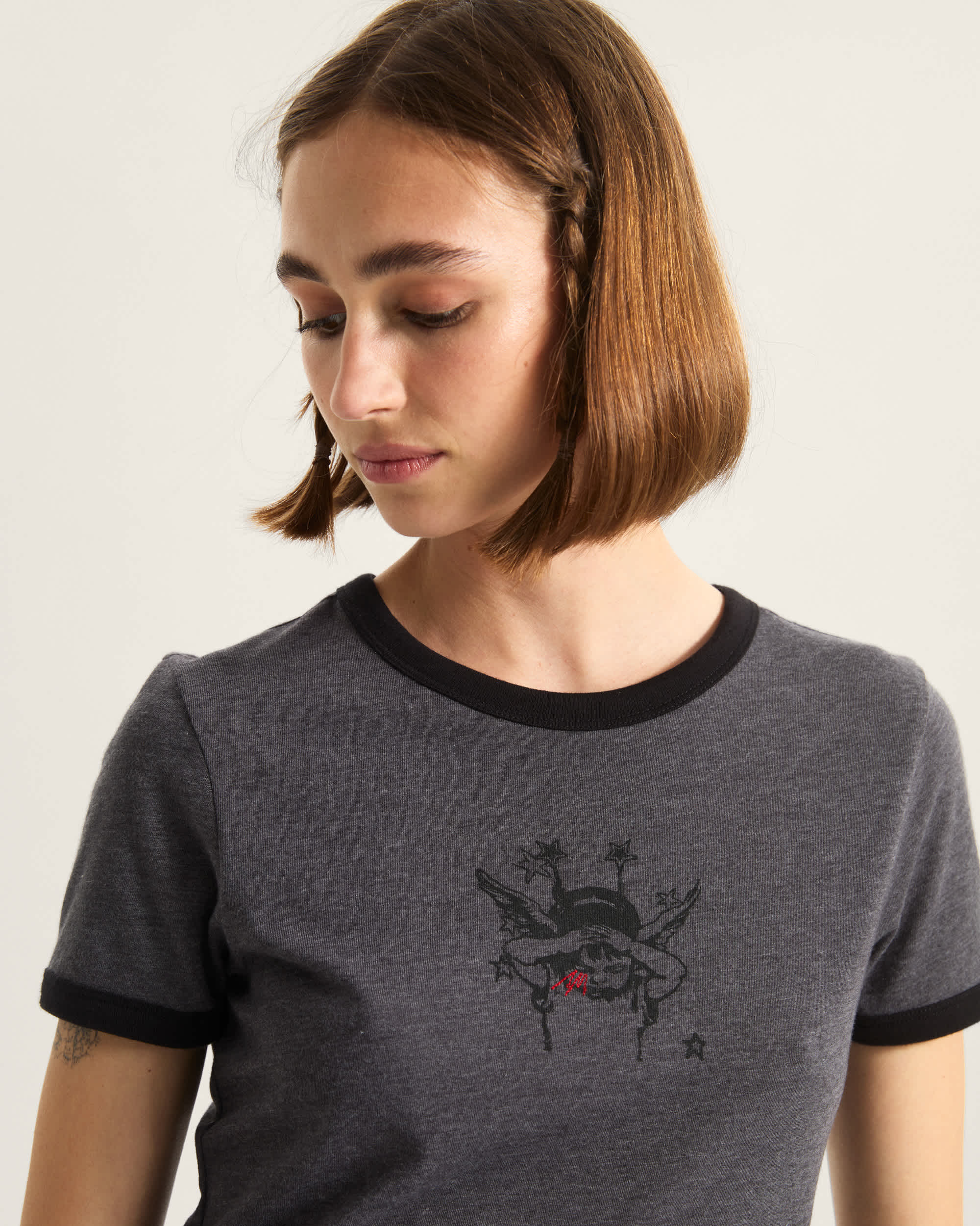 Tshirt Ringer Cruzing VANS Cinzento ALT5