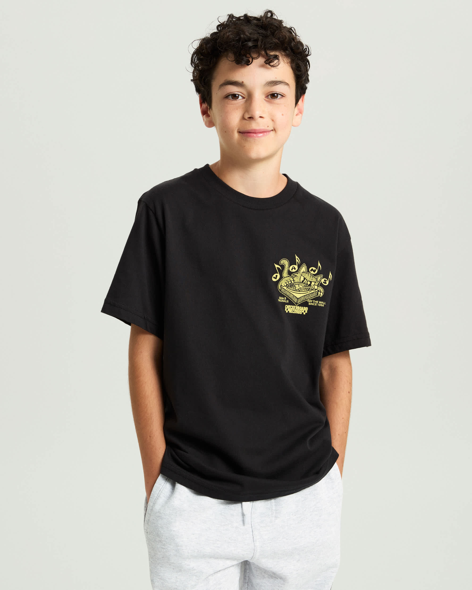 Kinder Scratched Records TShirt 814 Jahre VANS Schwarz ALT2