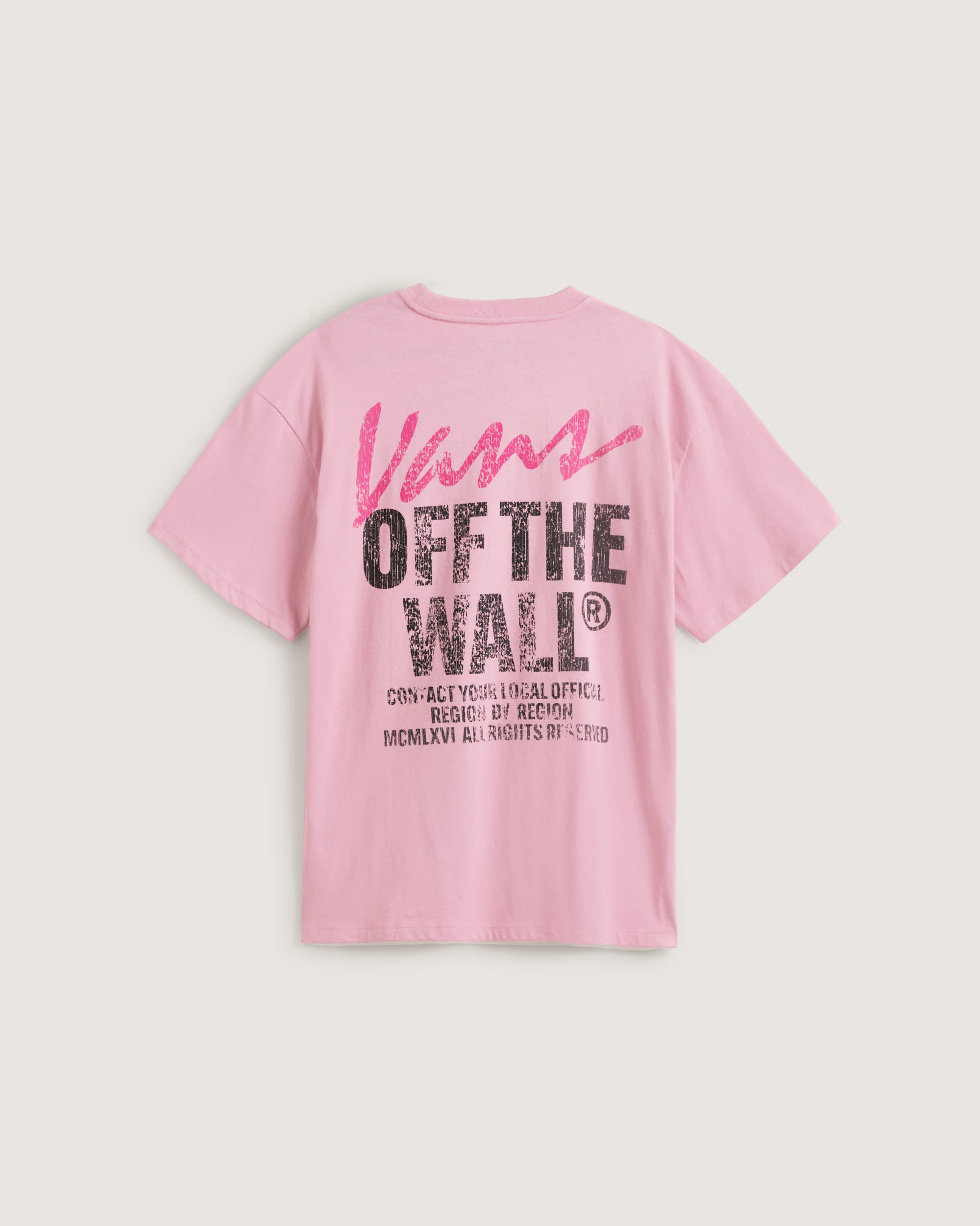 Tshirt Lady Wall VANS Rose ALT1