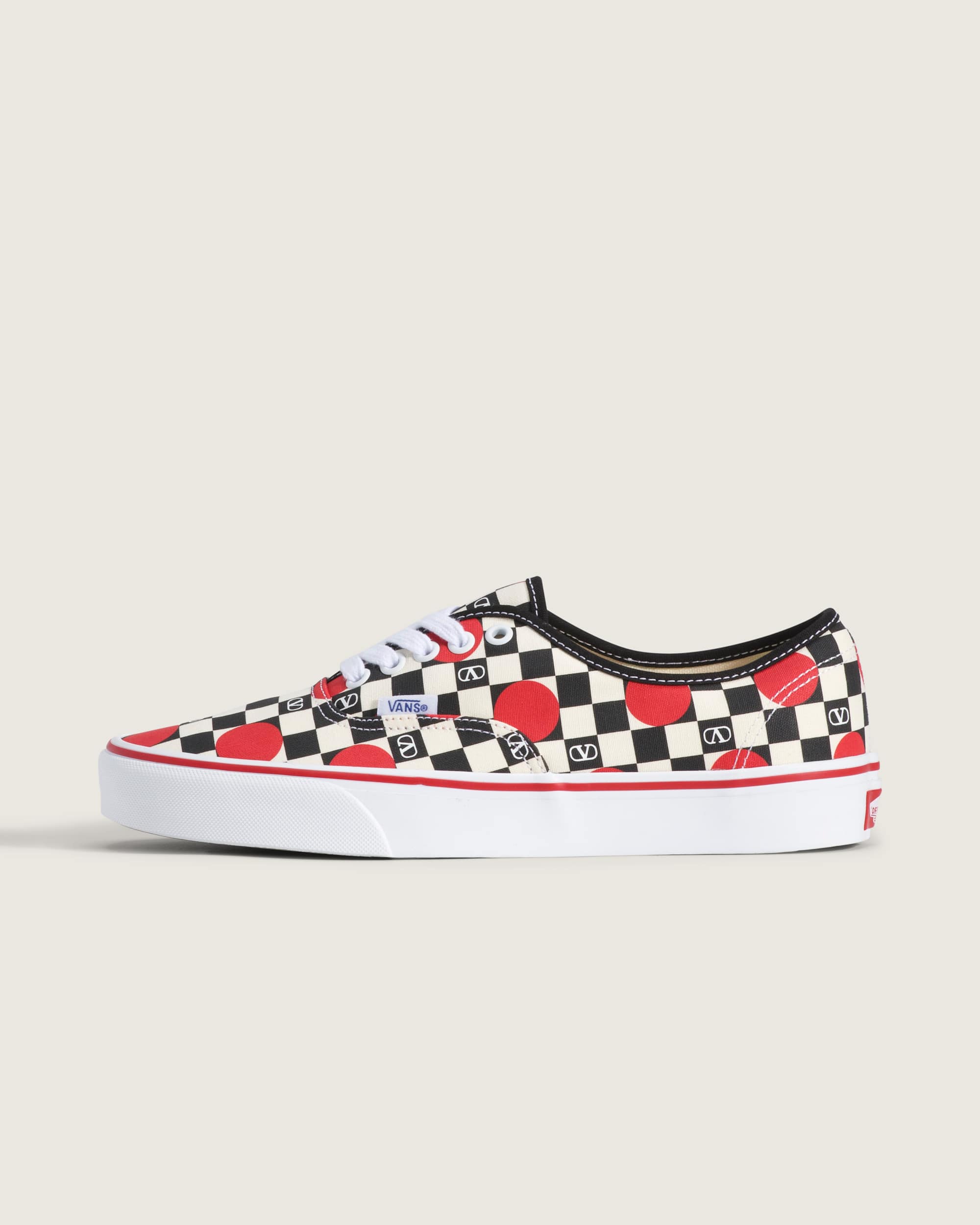 Valentino Garavani and Vans Authentic Checkerboard VANS Black HERO