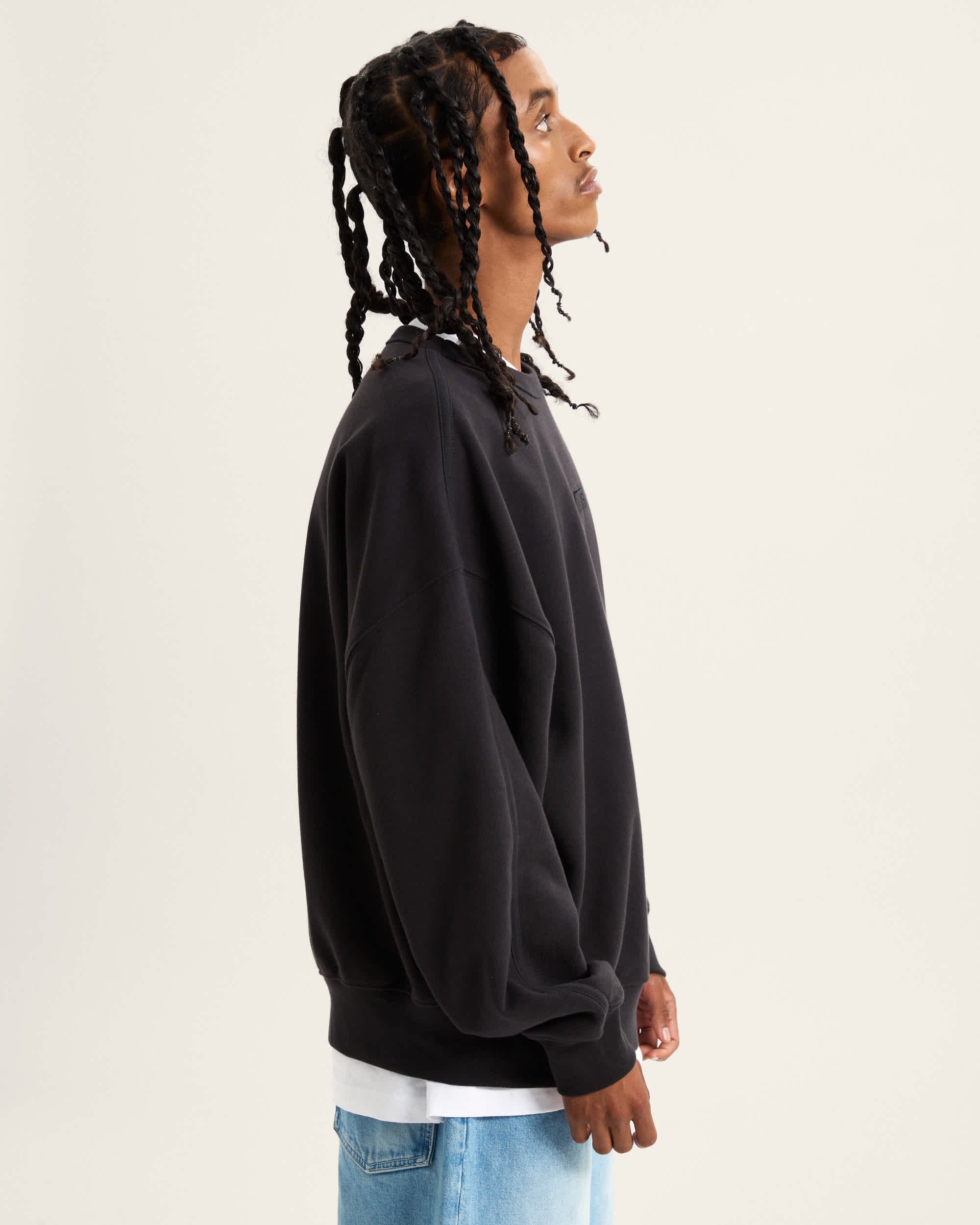 Premium Logo Crew Sweatshirt VANS Schwarz ALT4