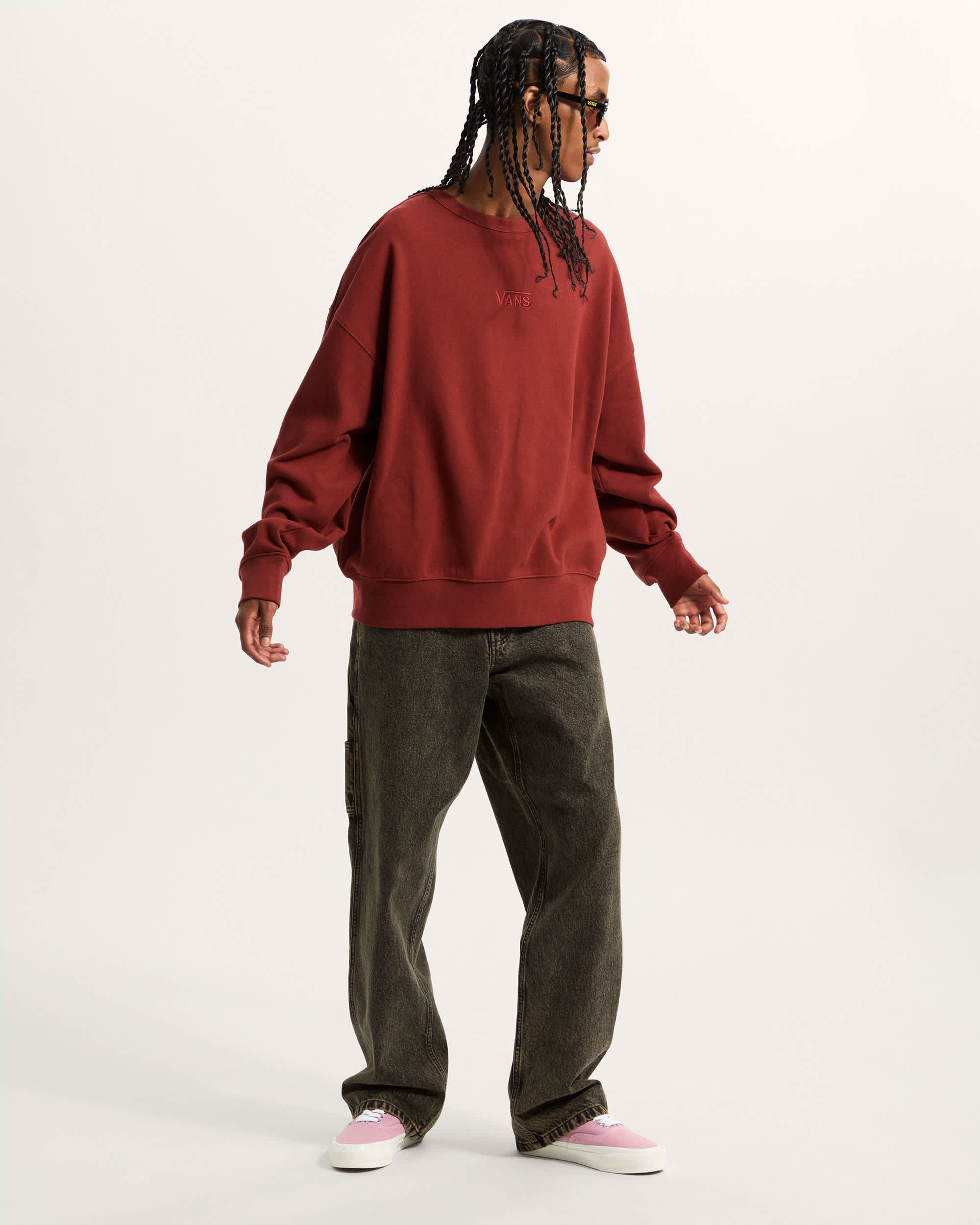 Style 76 RundhalsSweatshirt VANS Bordeaux ALT5