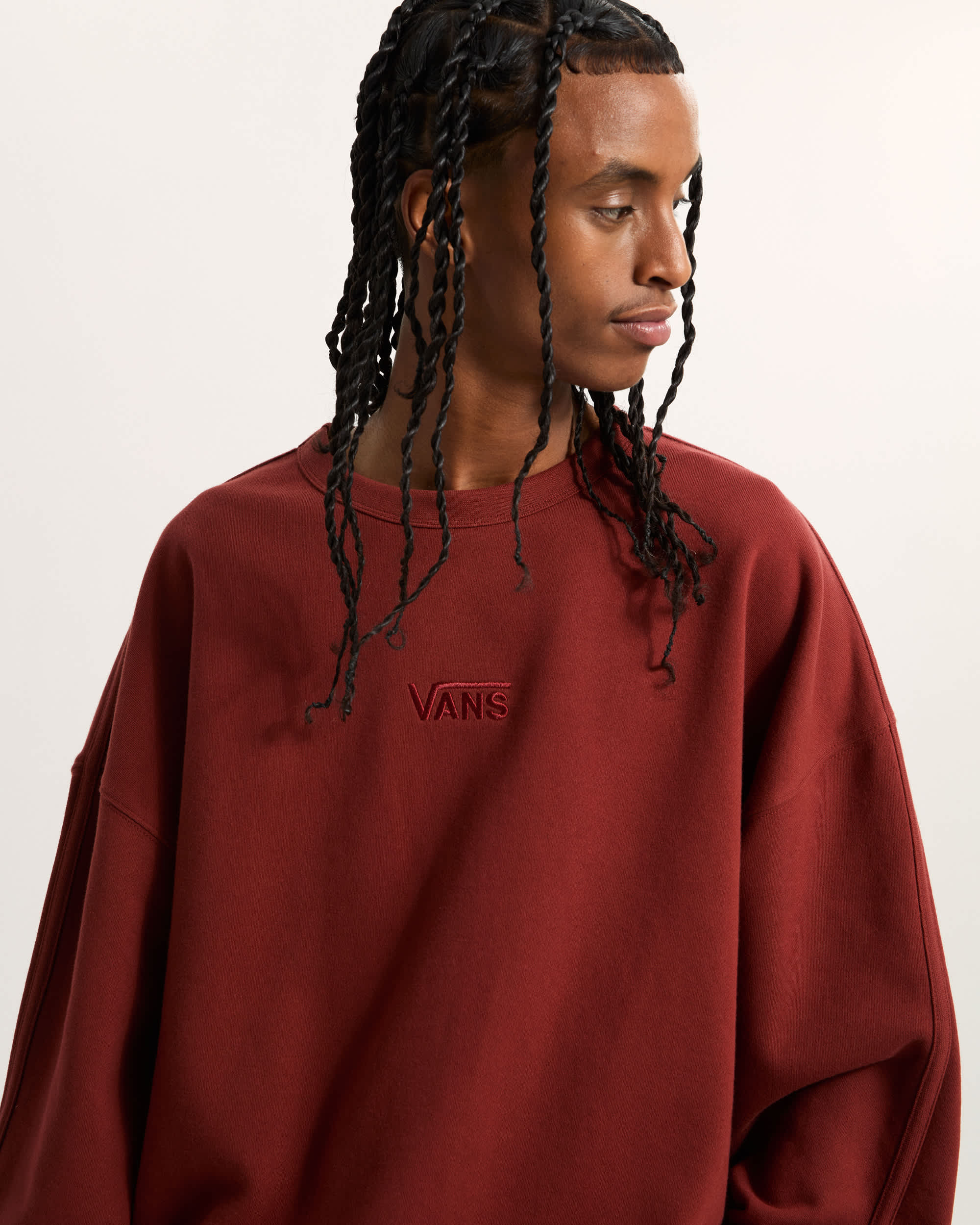 Style 76 RundhalsSweatshirt VANS Bordeaux ALT6