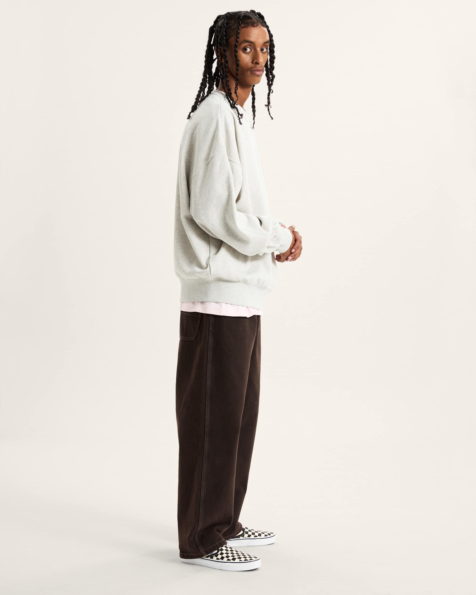 Premium Logo Crew Sweatshirt VANS Grau ALT5