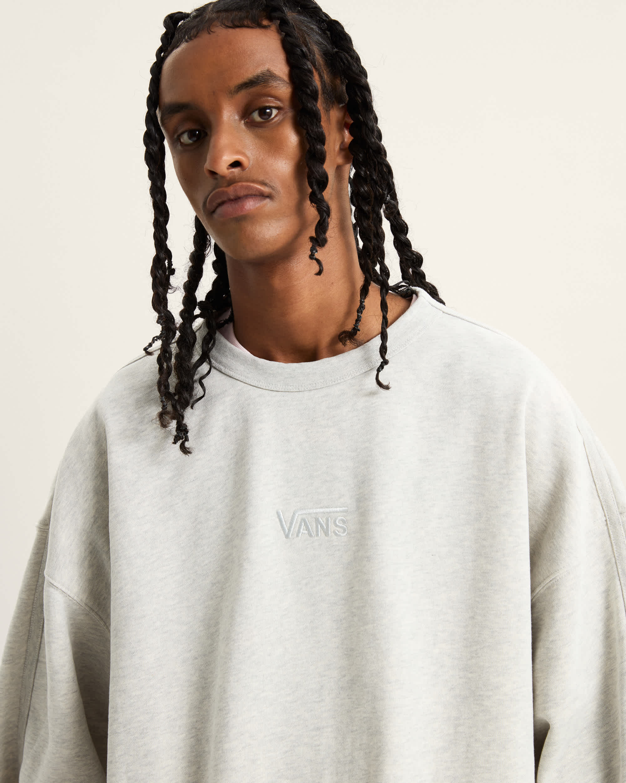 Premium Logo Crew Sweatshirt VANS Grau ALT6