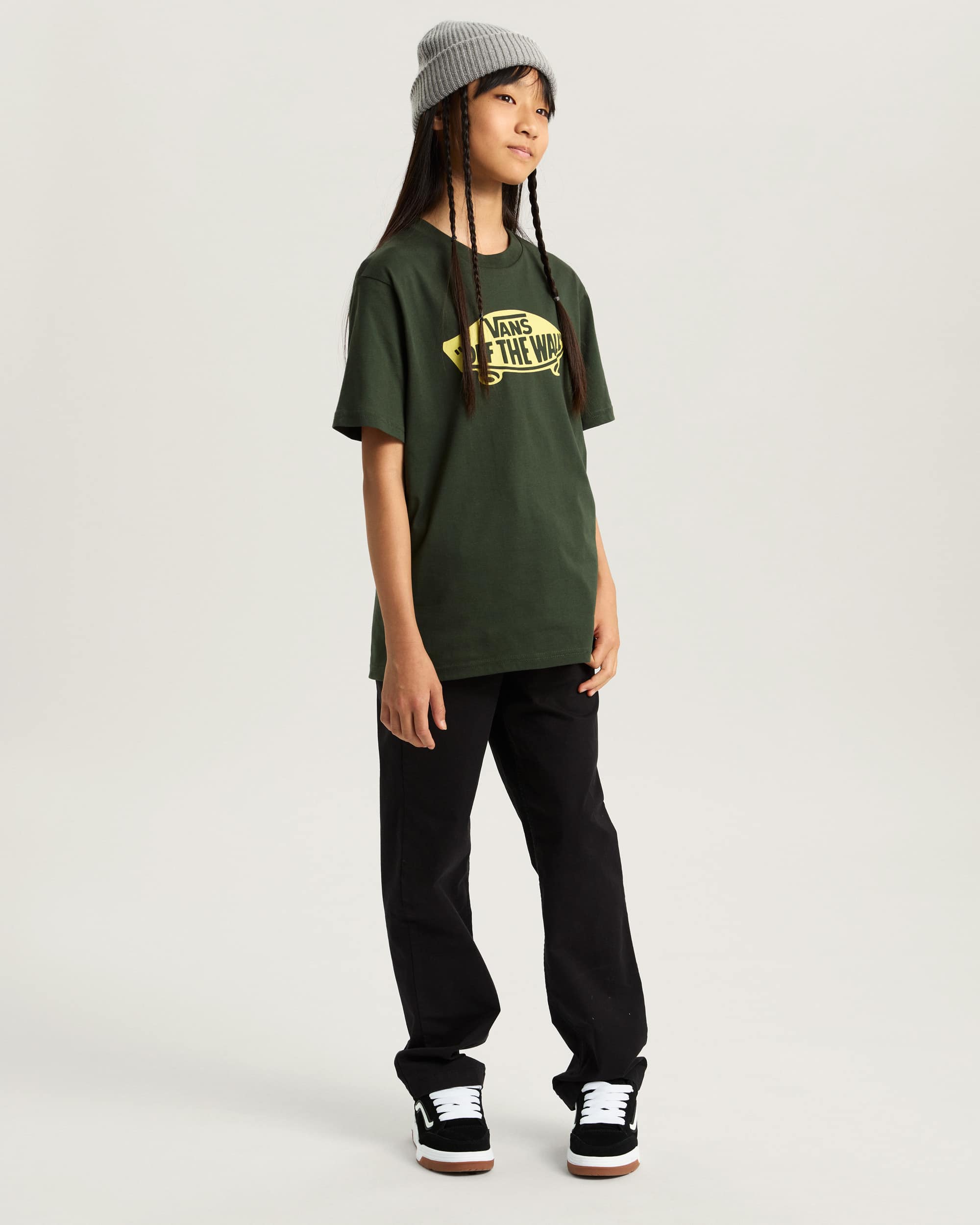Kids Style 76 TShirt 814 Years VANS Green ALT7