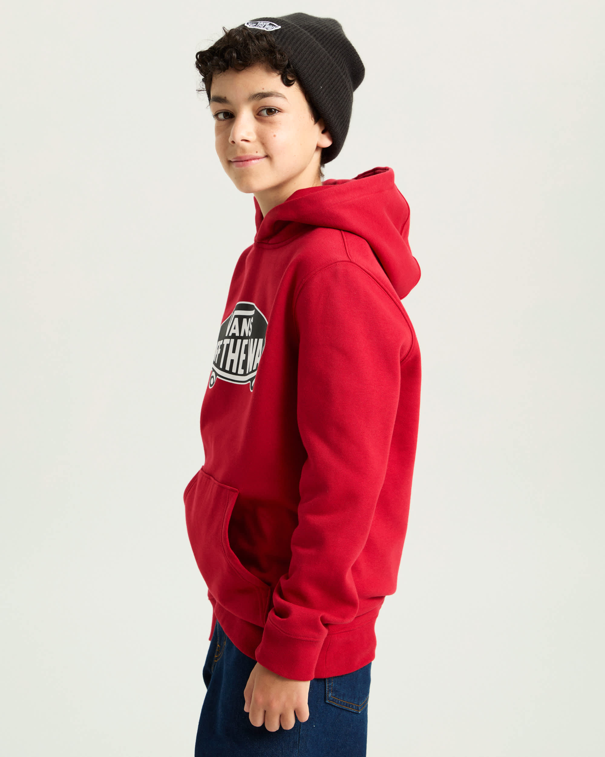 Sweat  capuche Style 76 Ado 814 ans VANS Rouge ALT4