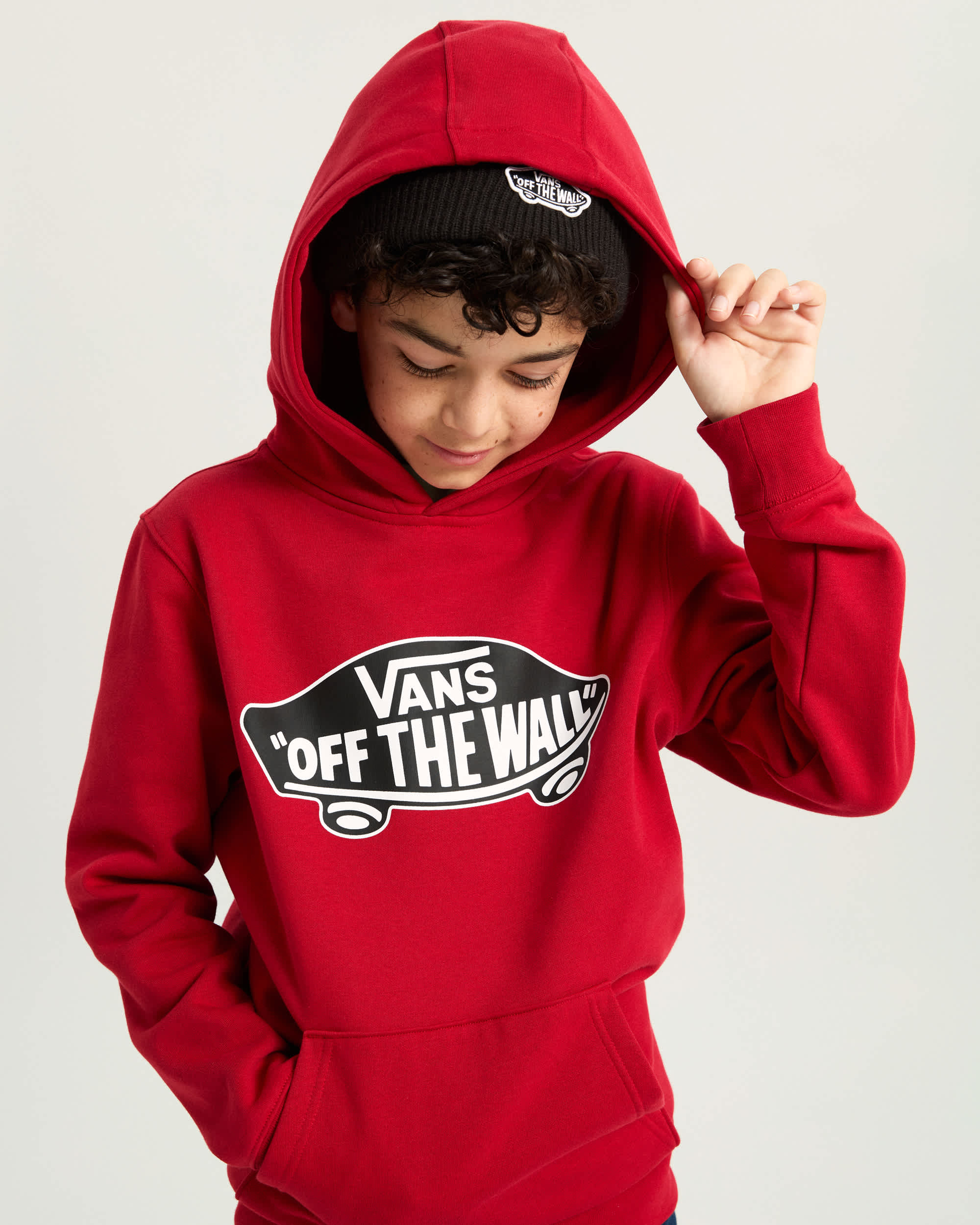 Sweat  capuche Style 76 Ado 814 ans VANS Rouge ALT5