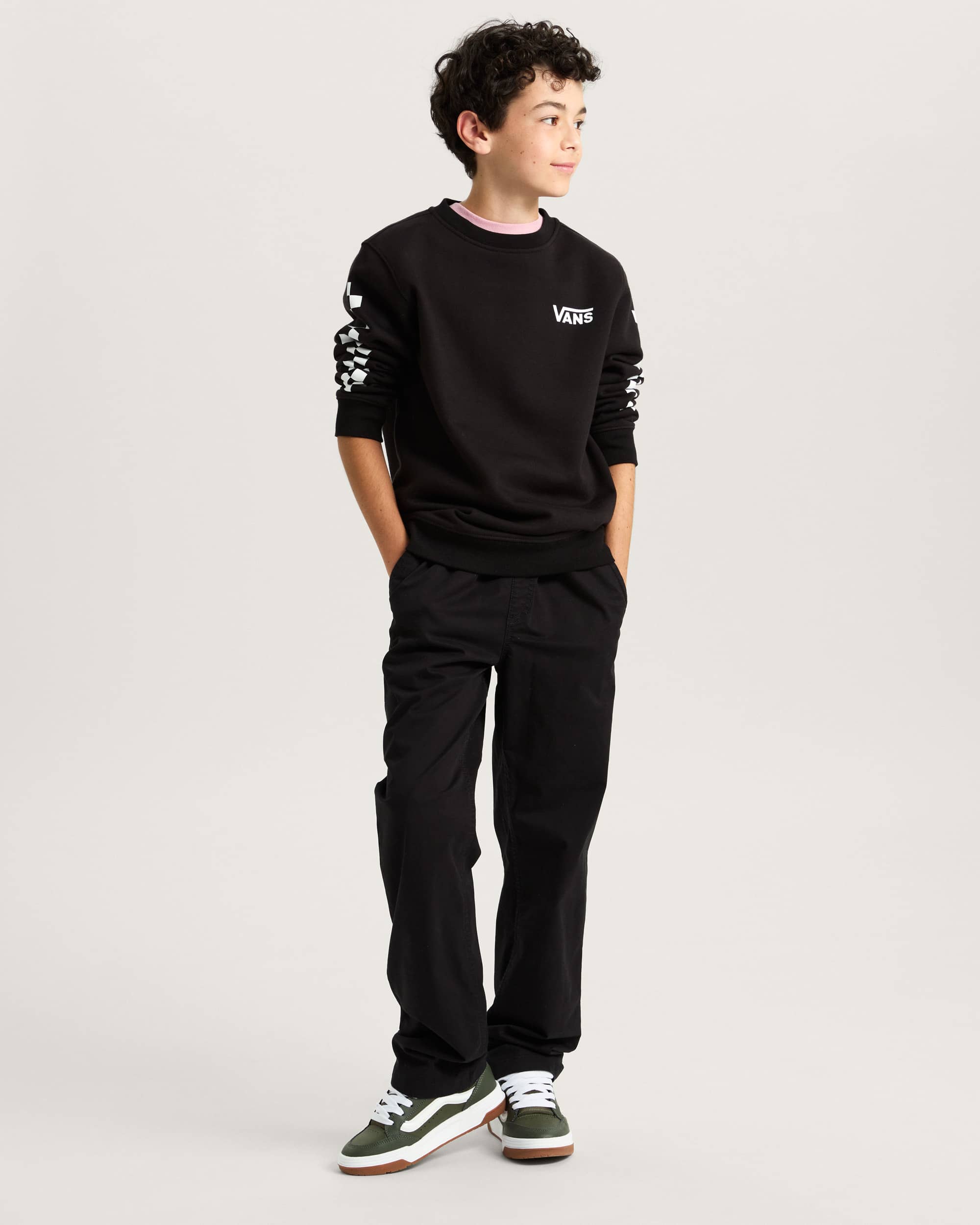 Sweat Exposition Check Enfant 814 ans VANS Noir ALT5