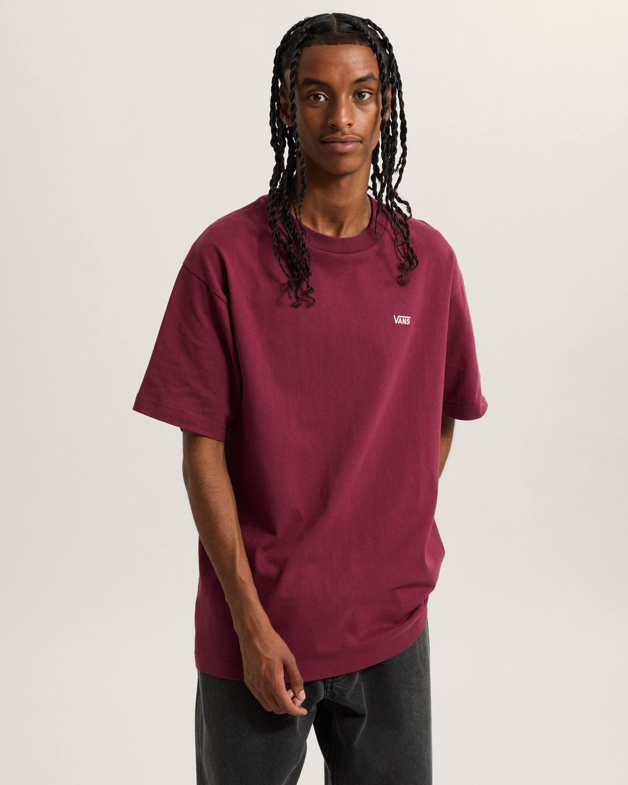 Left Chest Logo II TShirt VANS Bordeaux ALT2