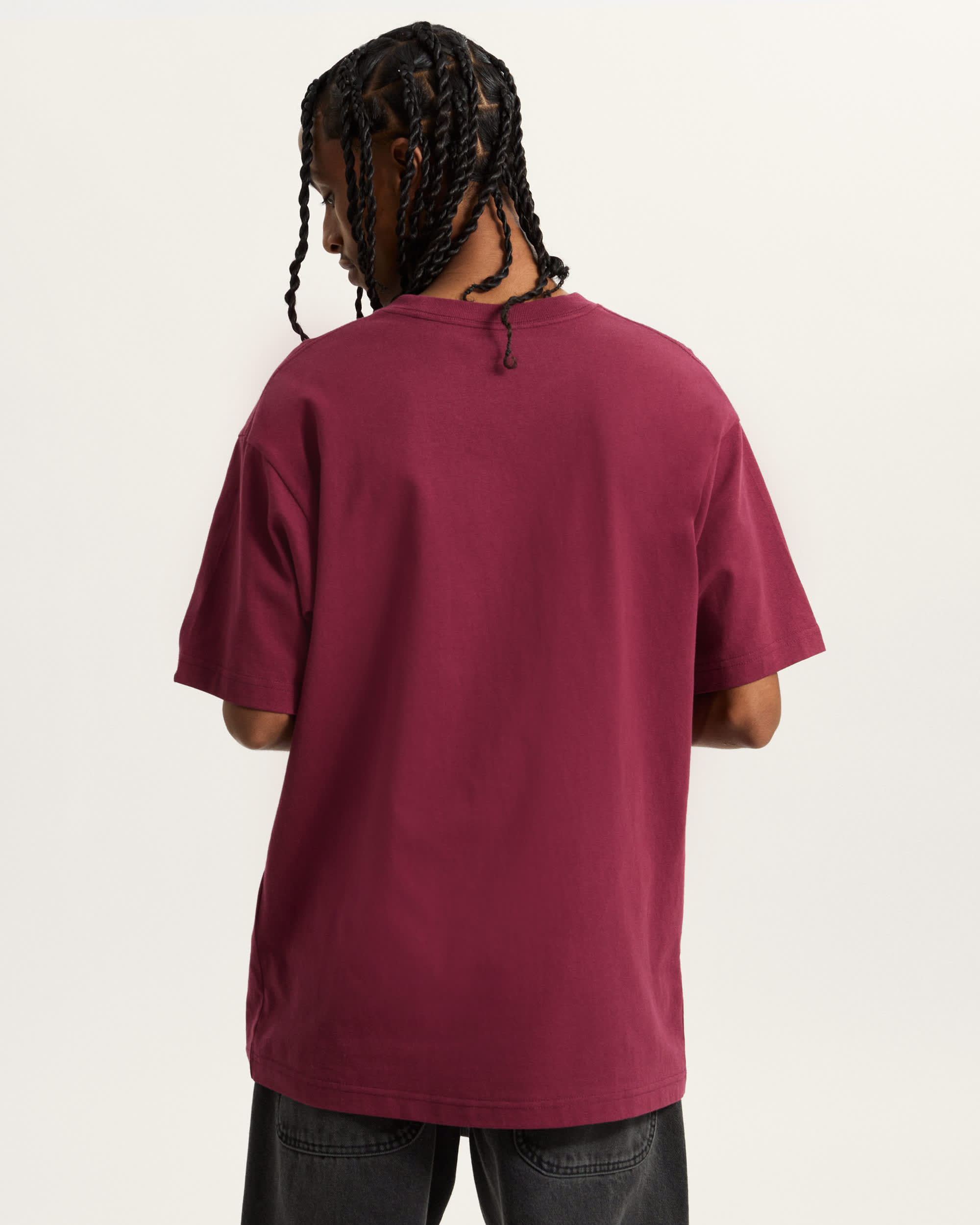 Left Chest Logo II TShirt VANS Bordeaux ALT3