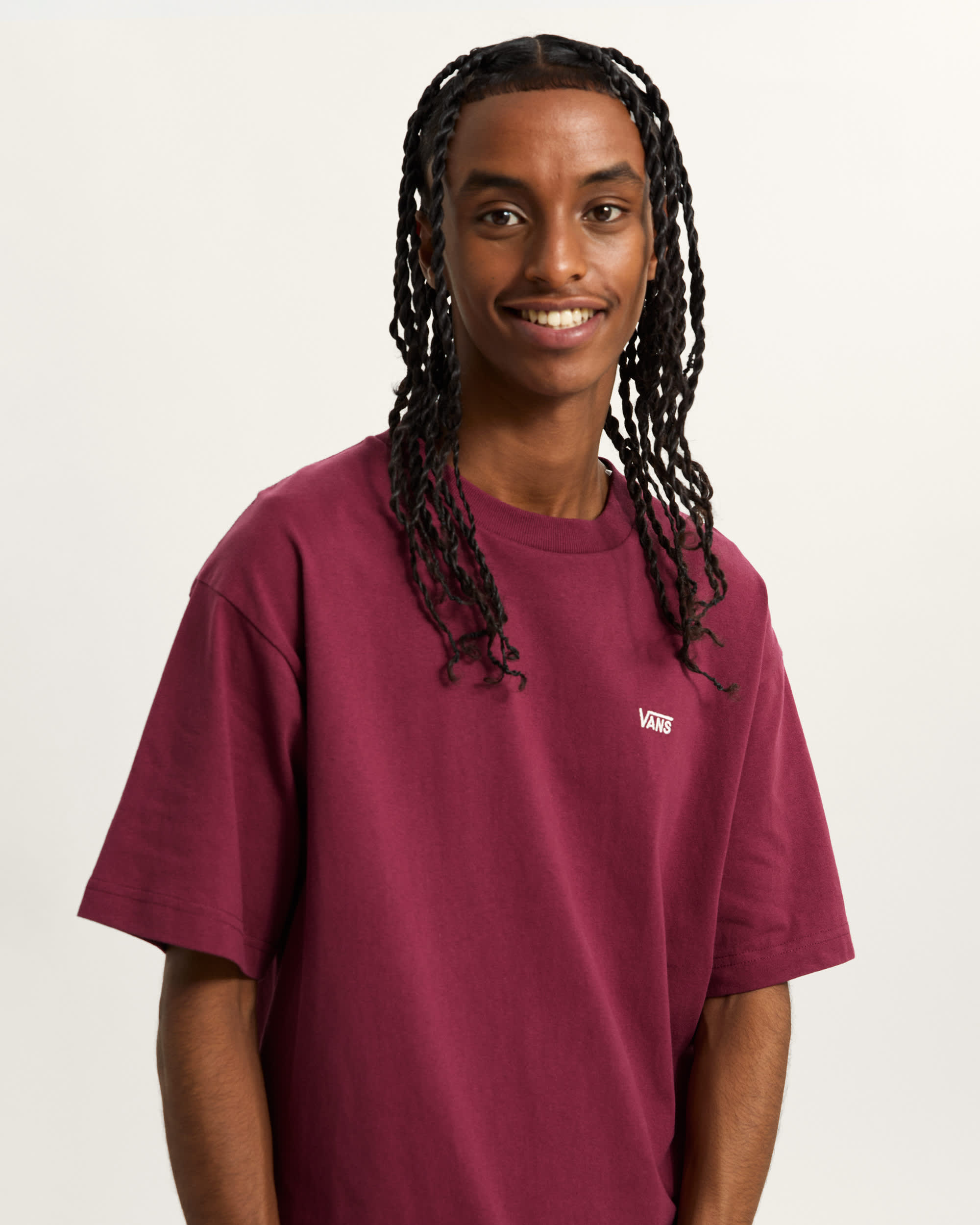 Left Chest Logo II TShirt VANS Bordeaux ALT5