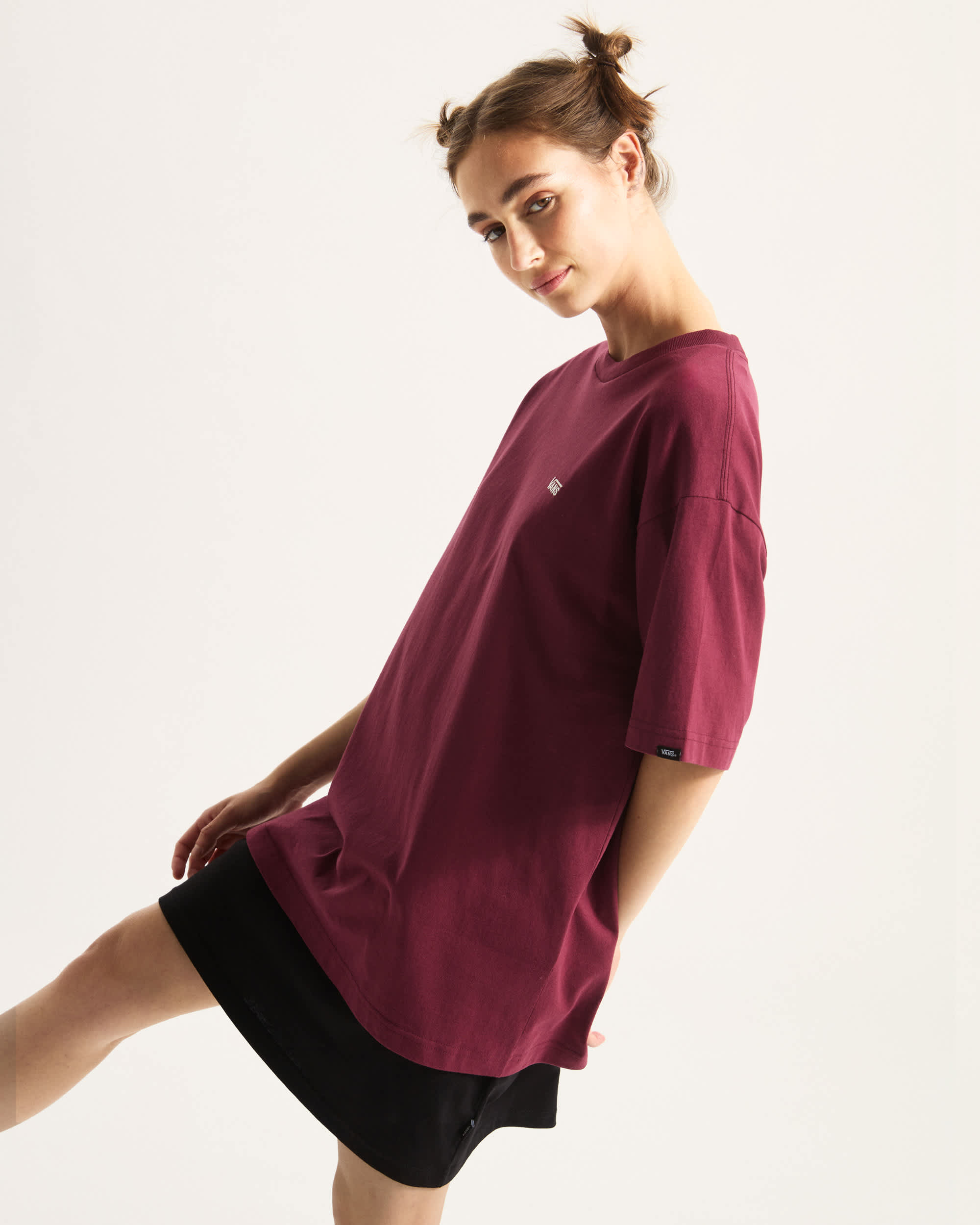 Left Chest Logo II TShirt VANS Bordeaux ALT6