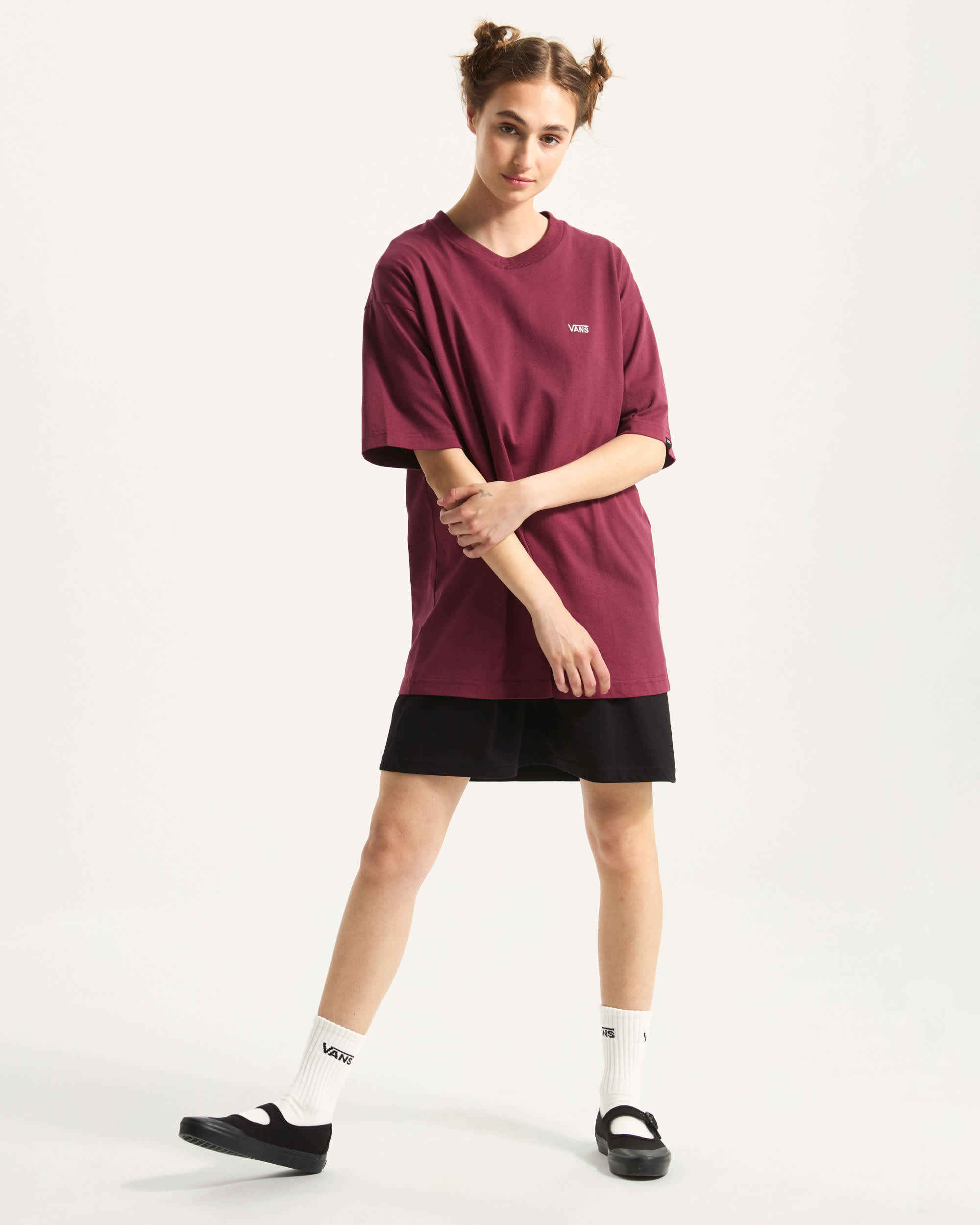 Left Chest Logo II TShirt VANS Bordeaux ALT8