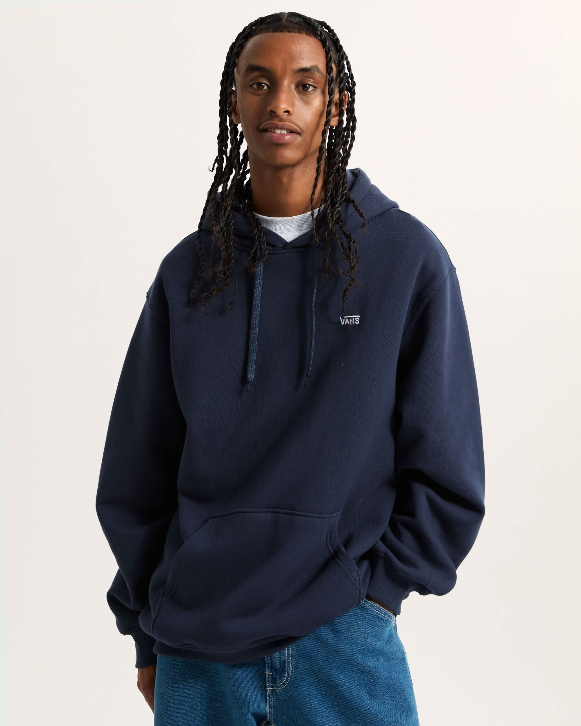 Left Chest II Logo Pullover Hoodie VANS Blue ALT2