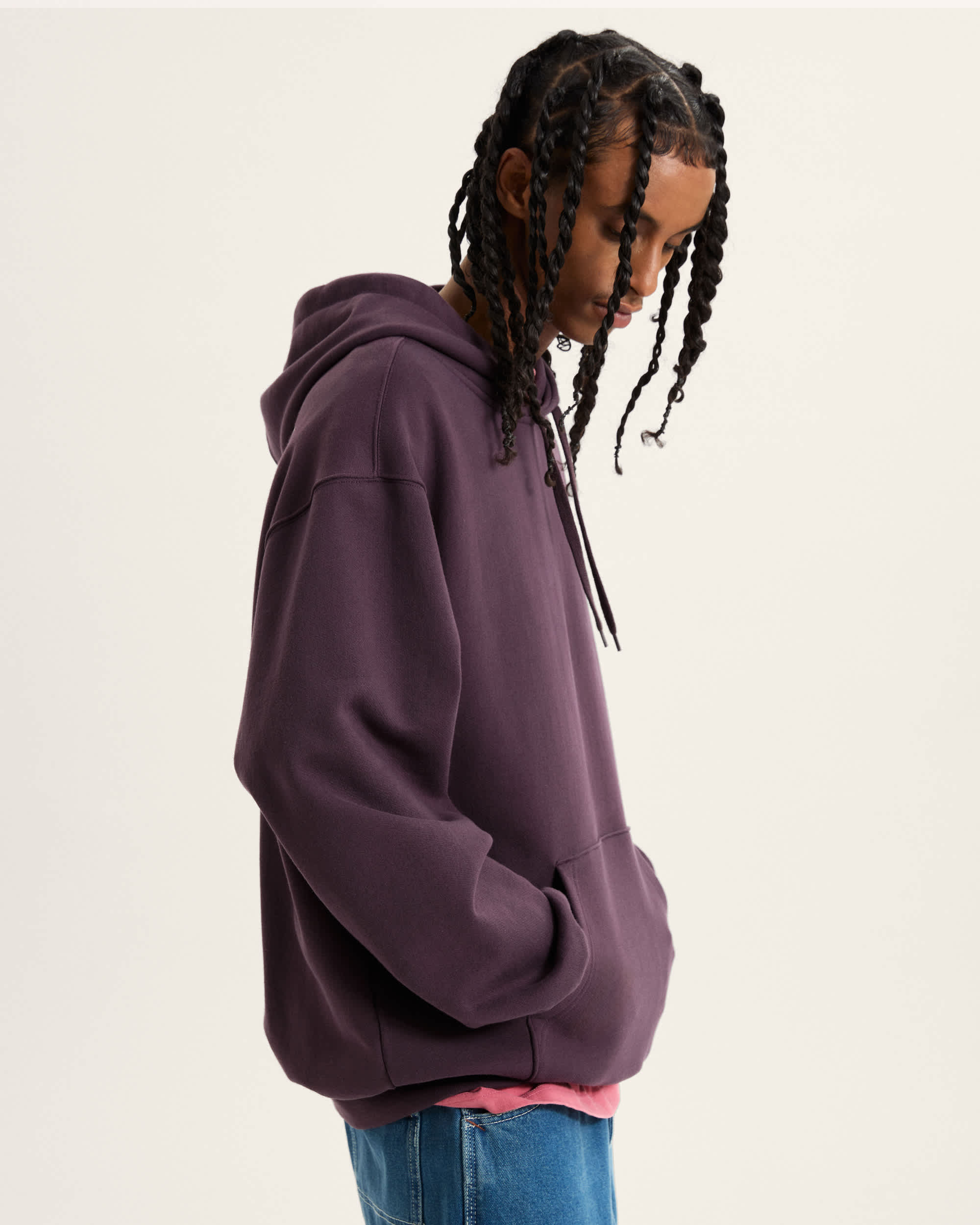 Style 76 Loose Fit Hoodie VANS Blau ALT4