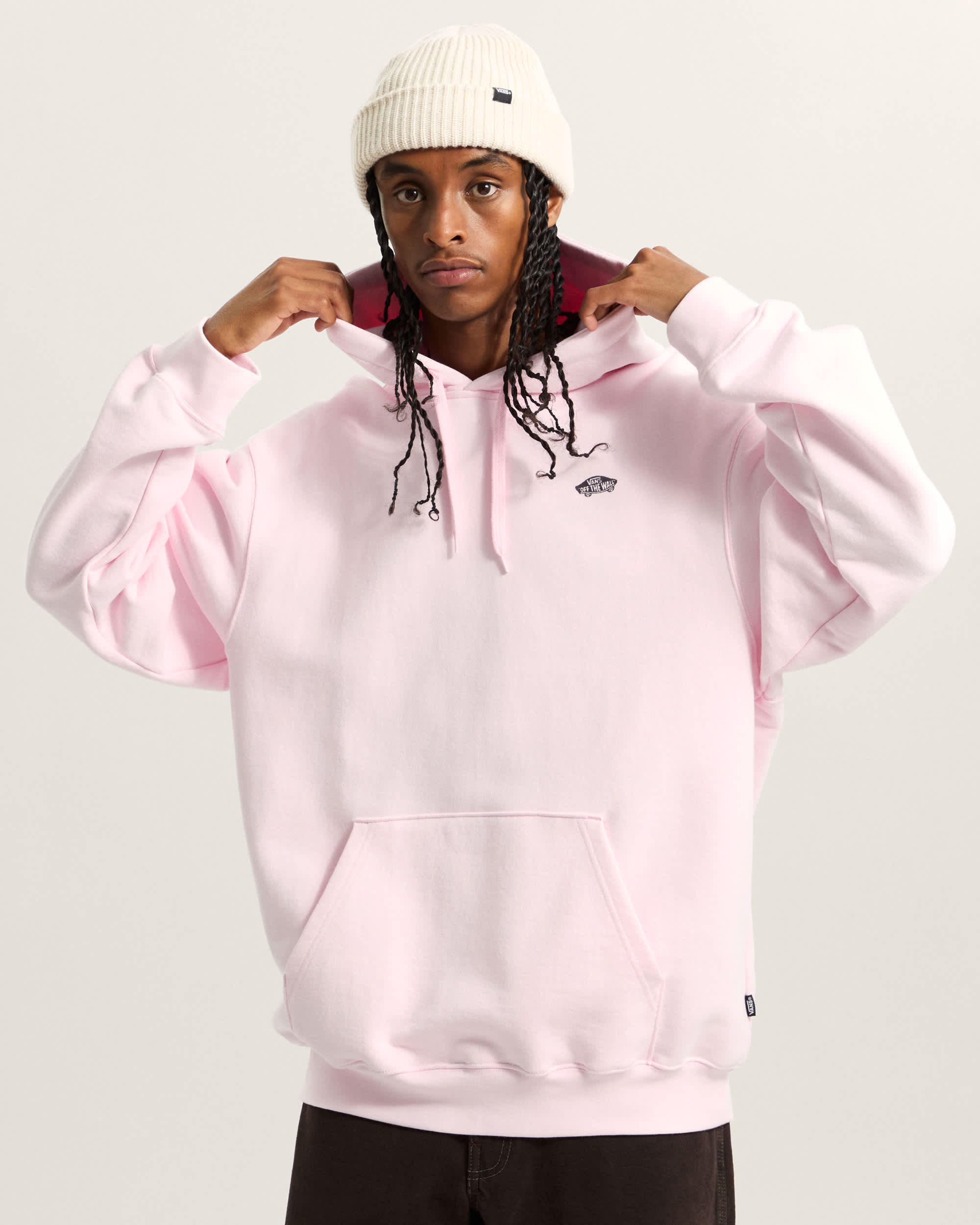 Sweat  capuche Style 76 VANS Rose ALT2