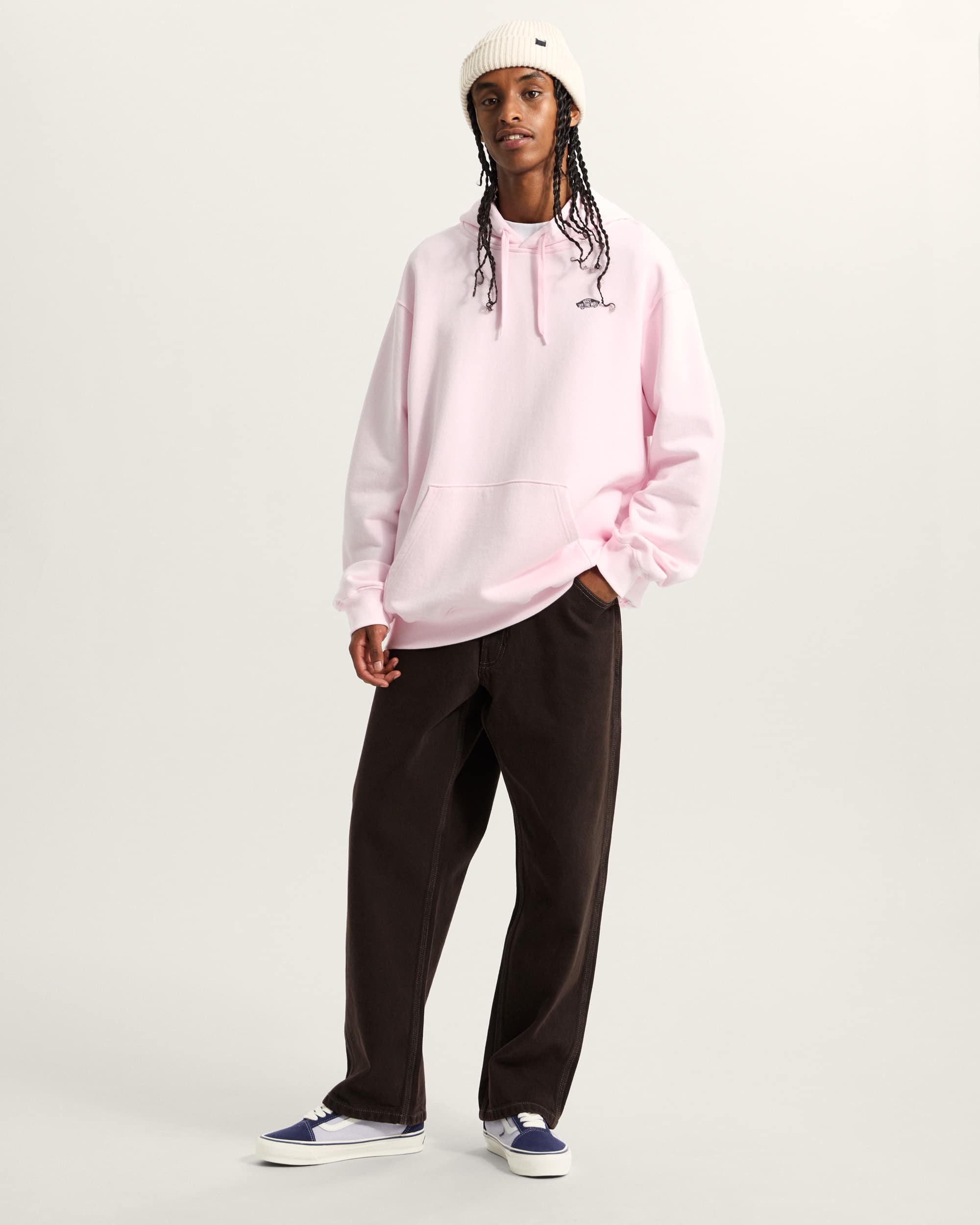 Sweat  capuche Style 76 VANS Rose ALT5