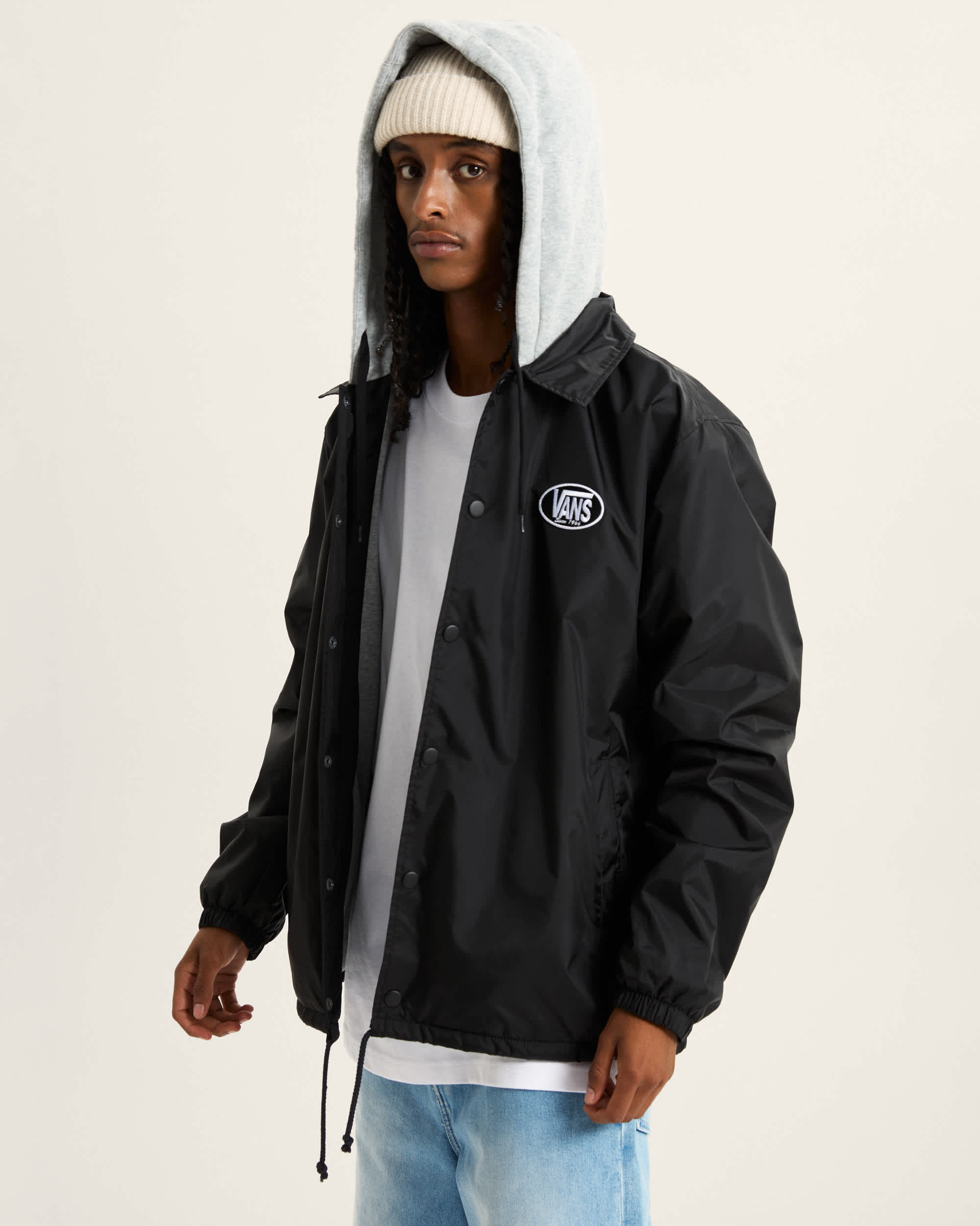 Riley Hooded Coaches Jacket VANS Black ALT2