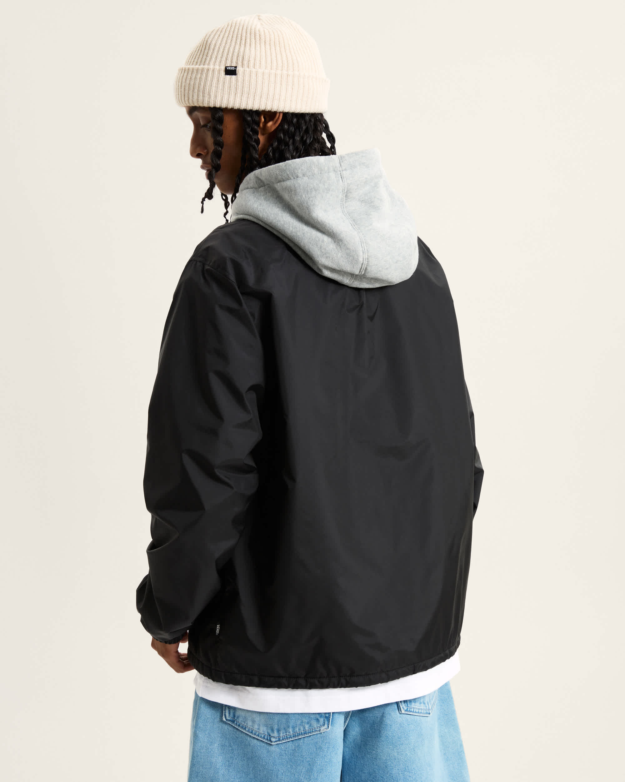 Riley Hooded Coaches Jacket VANS Black ALT3