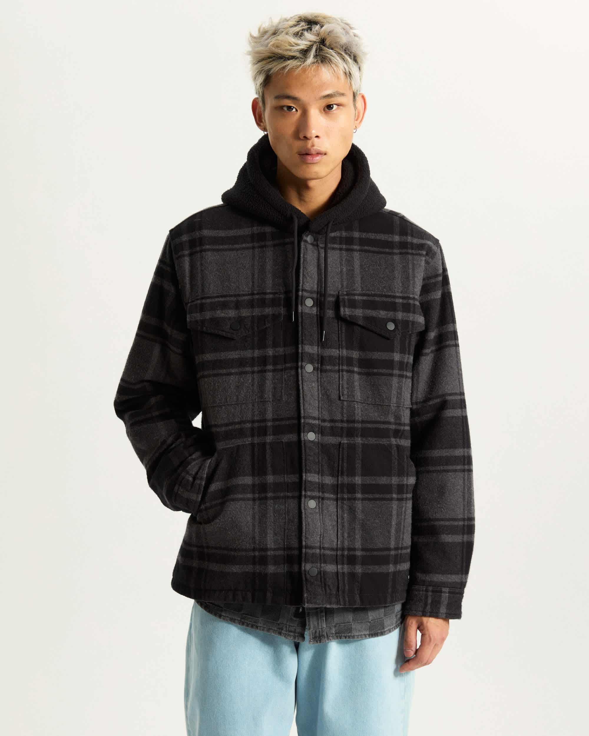 Surchemise  capuche Plaid Piedmont VANS Noir ALT2