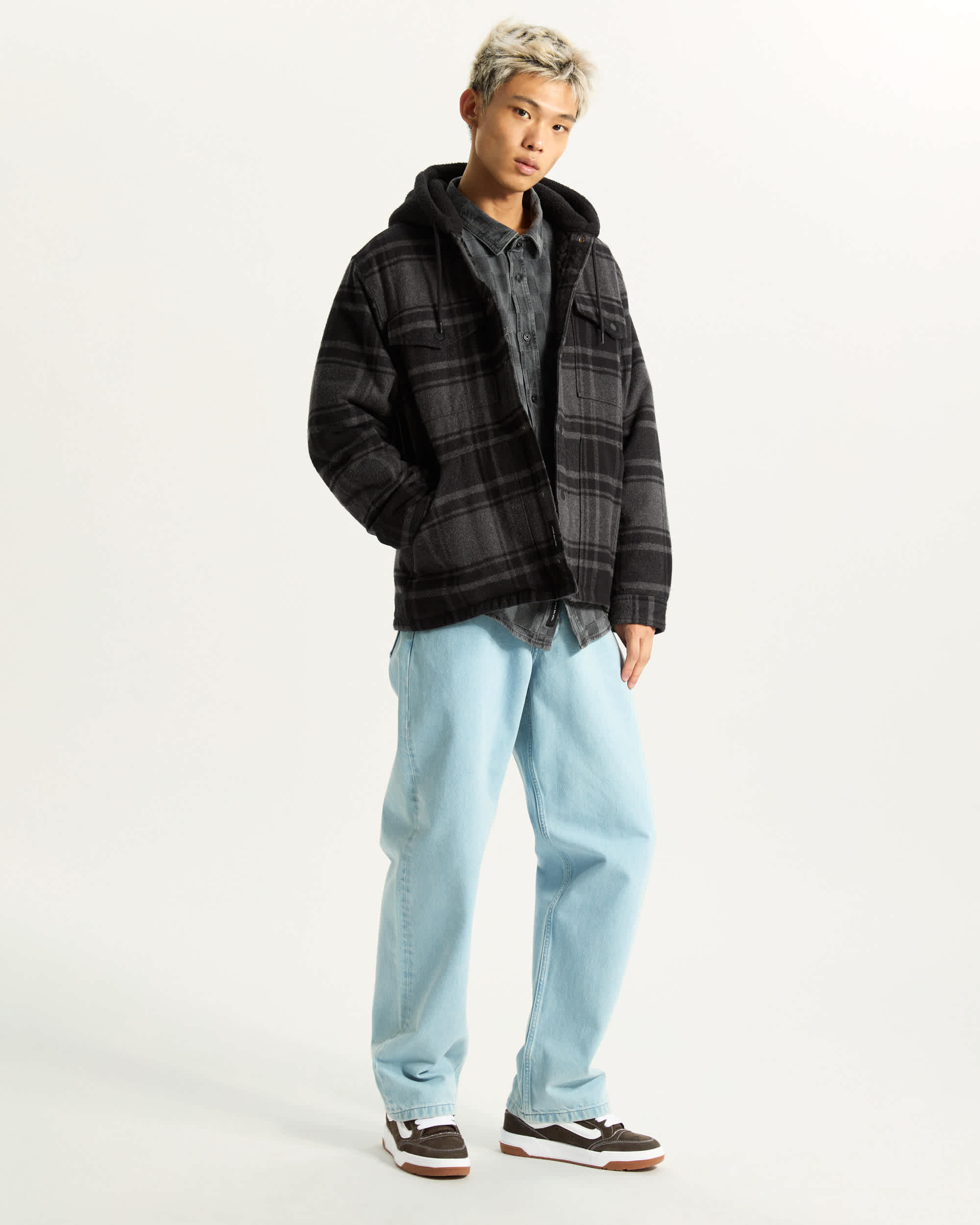 Surchemise  capuche Plaid Piedmont VANS Noir ALT5