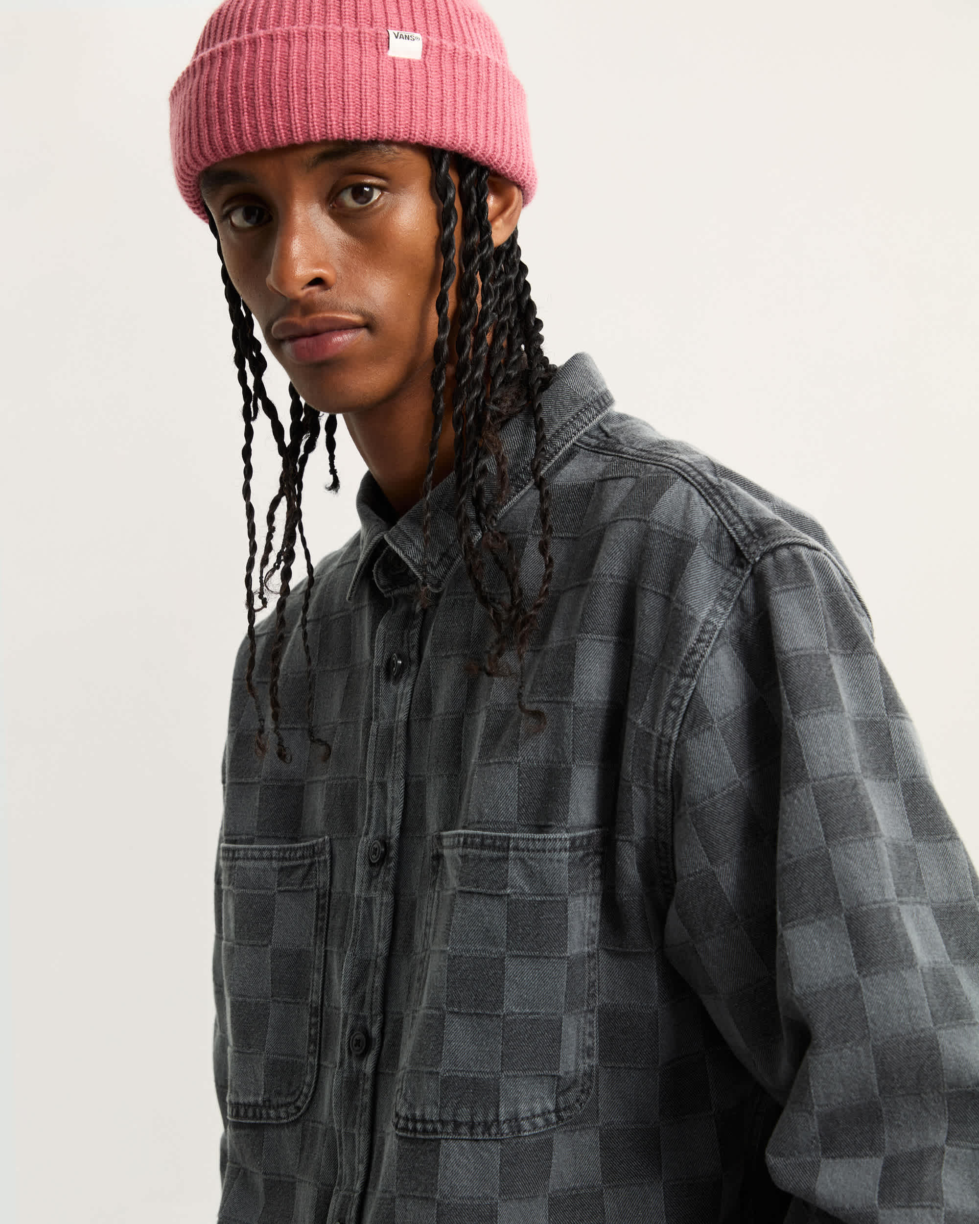 Hastings Checkerboard Hemd VANS Schwarz ALT6