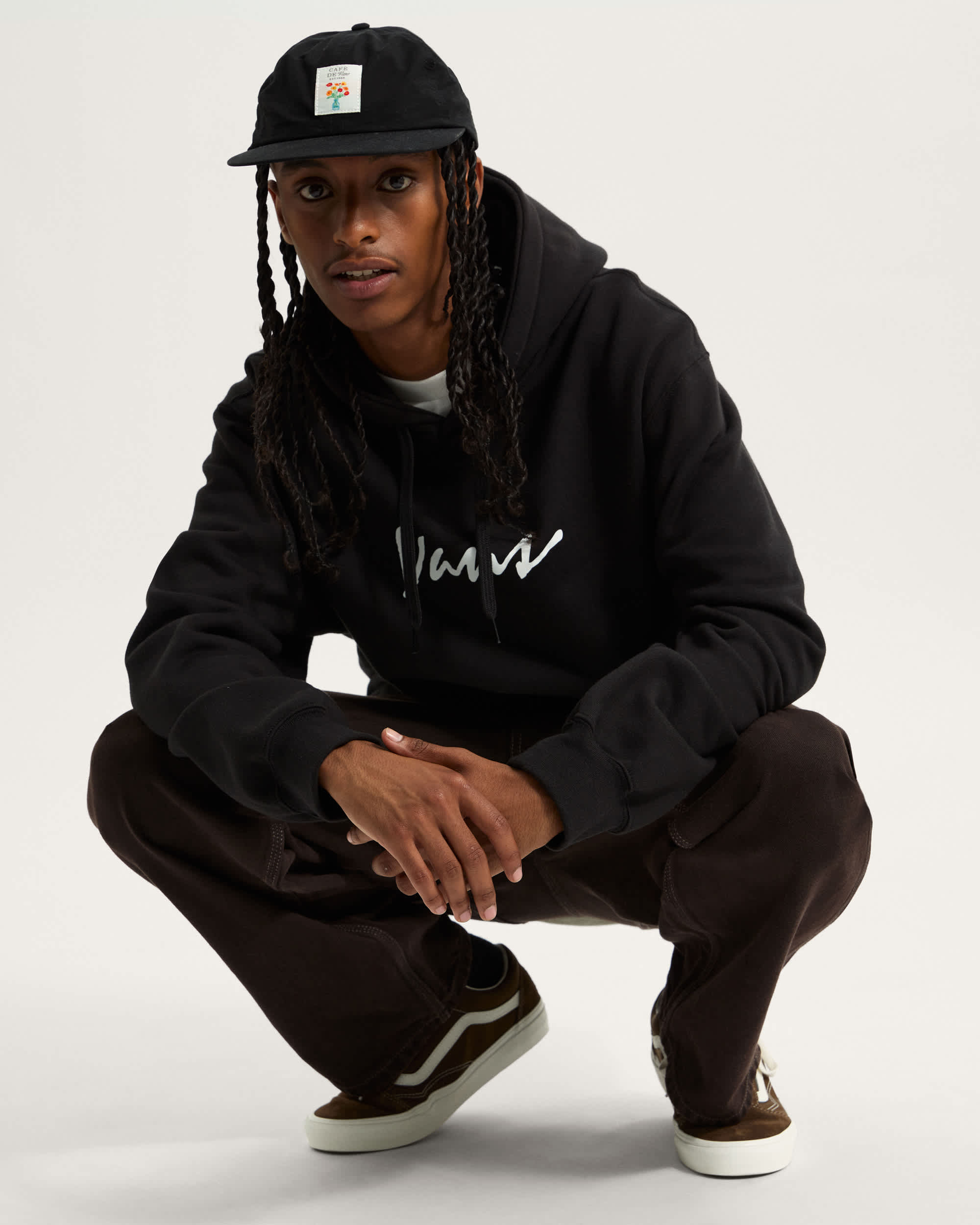 Scripted Vans Pullover Hoodie VANS Black ALT6