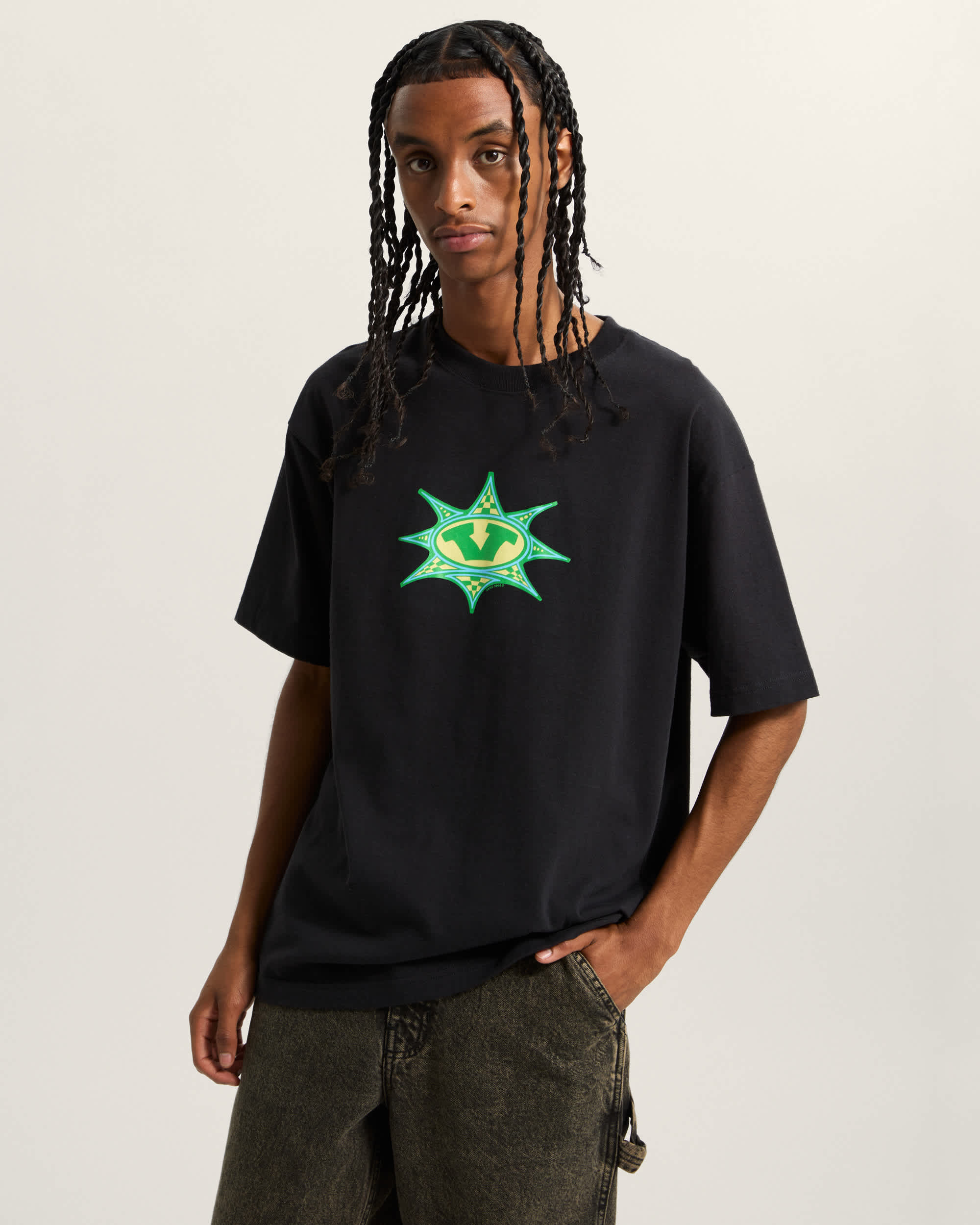 Star Checker TShirt VANS Schwarz ALT2