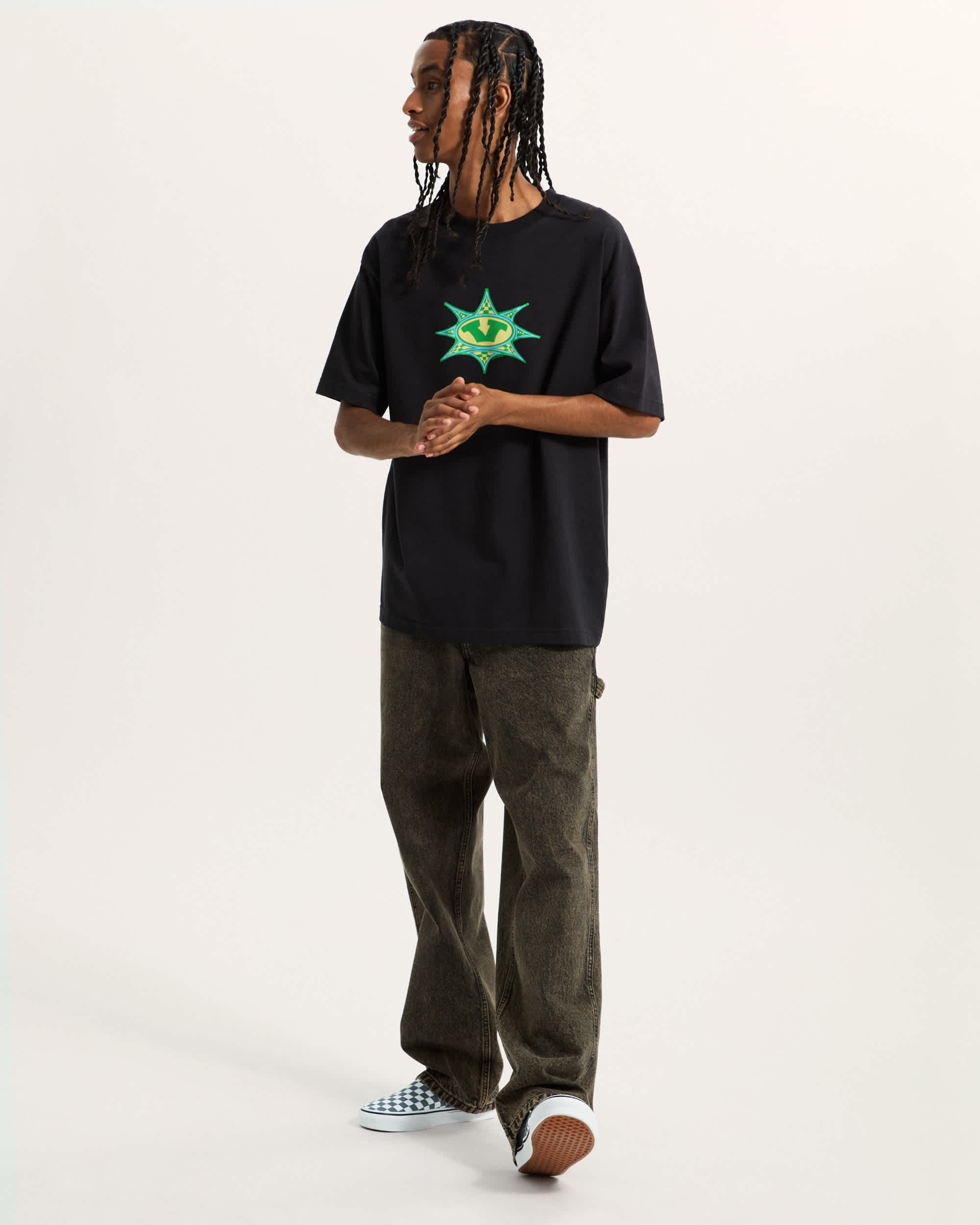 Star Checker TShirt VANS Schwarz ALT5