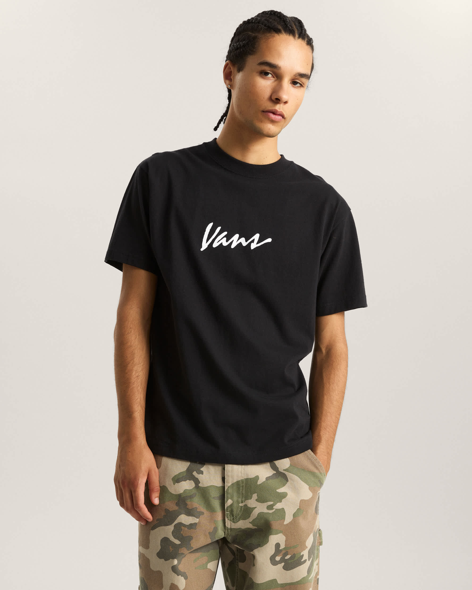 Classic Script TShirt VANS Schwarz ALT2